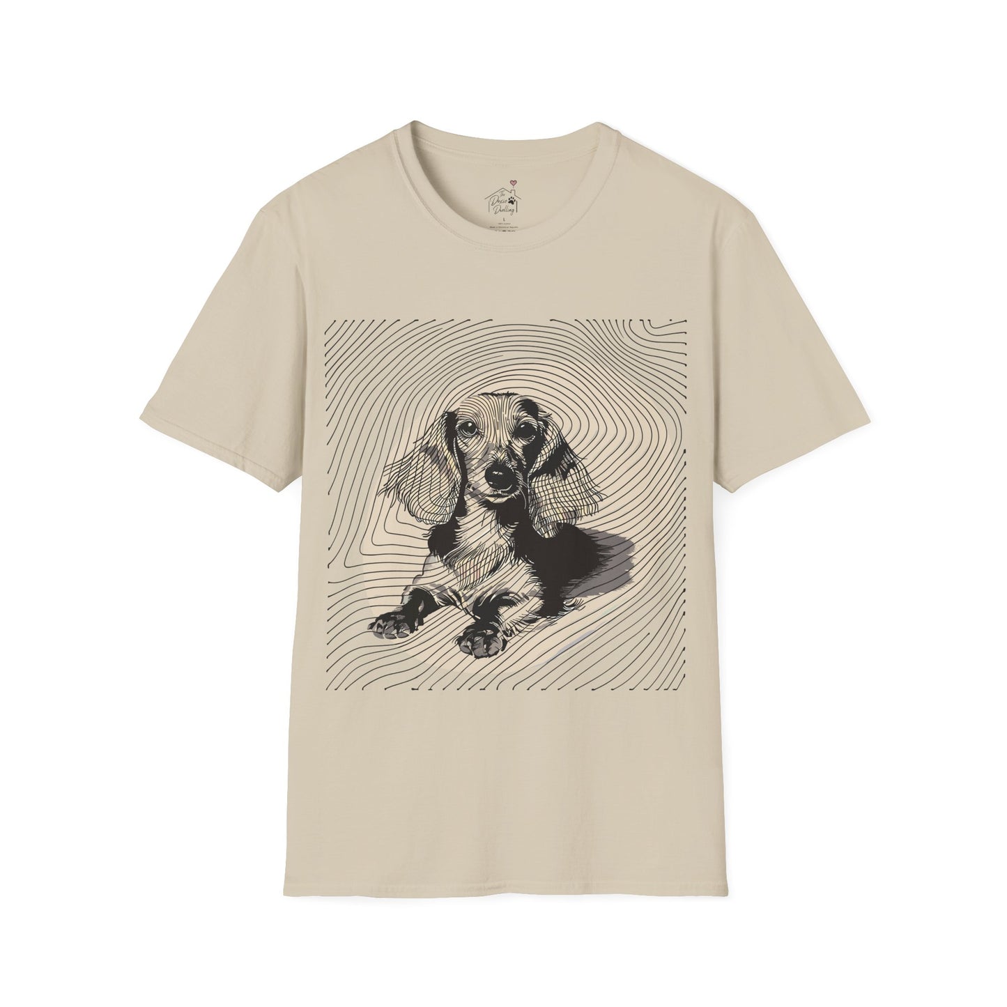 "Long Joy" Long-Haired Dachshund Unisex Softstyle T-Shirt