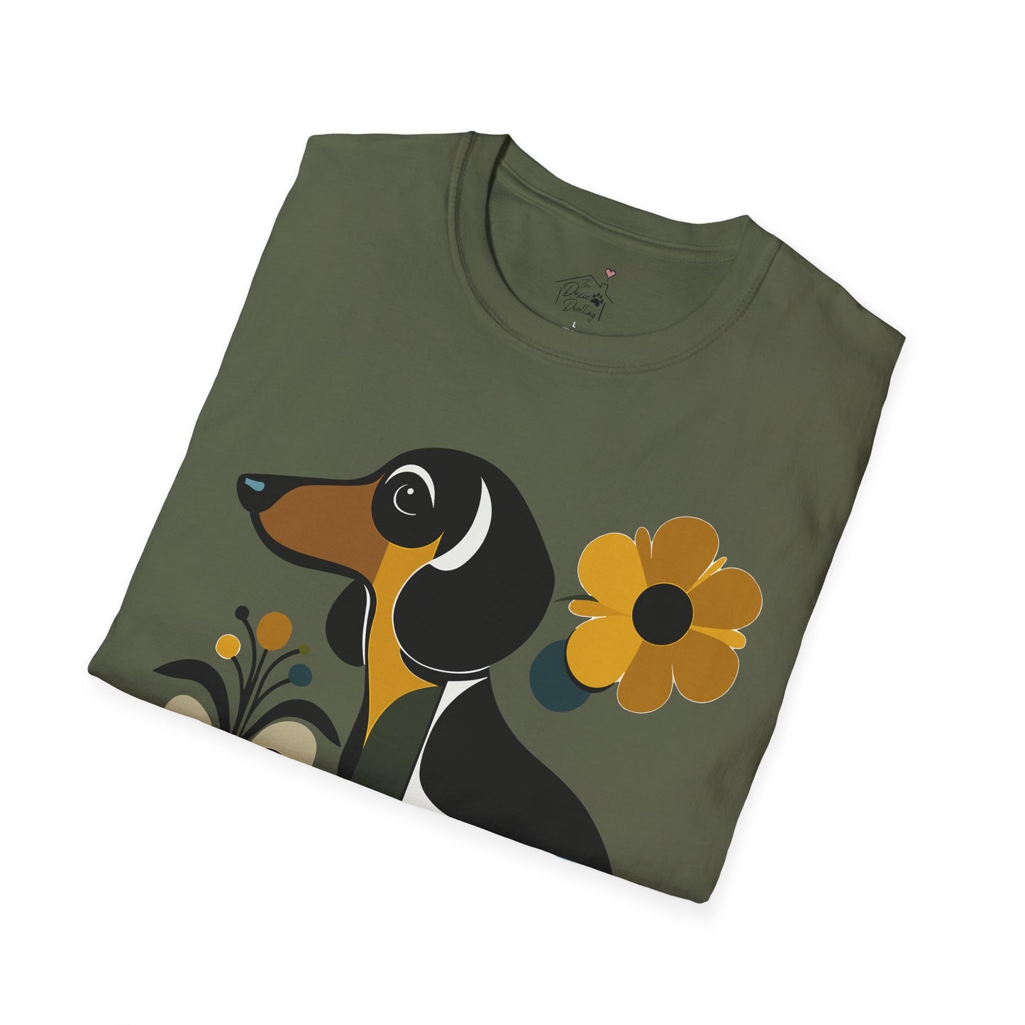 "Smooth Haus" Smooth-Haired Dachshund Unisex Softstyle T-Shirt