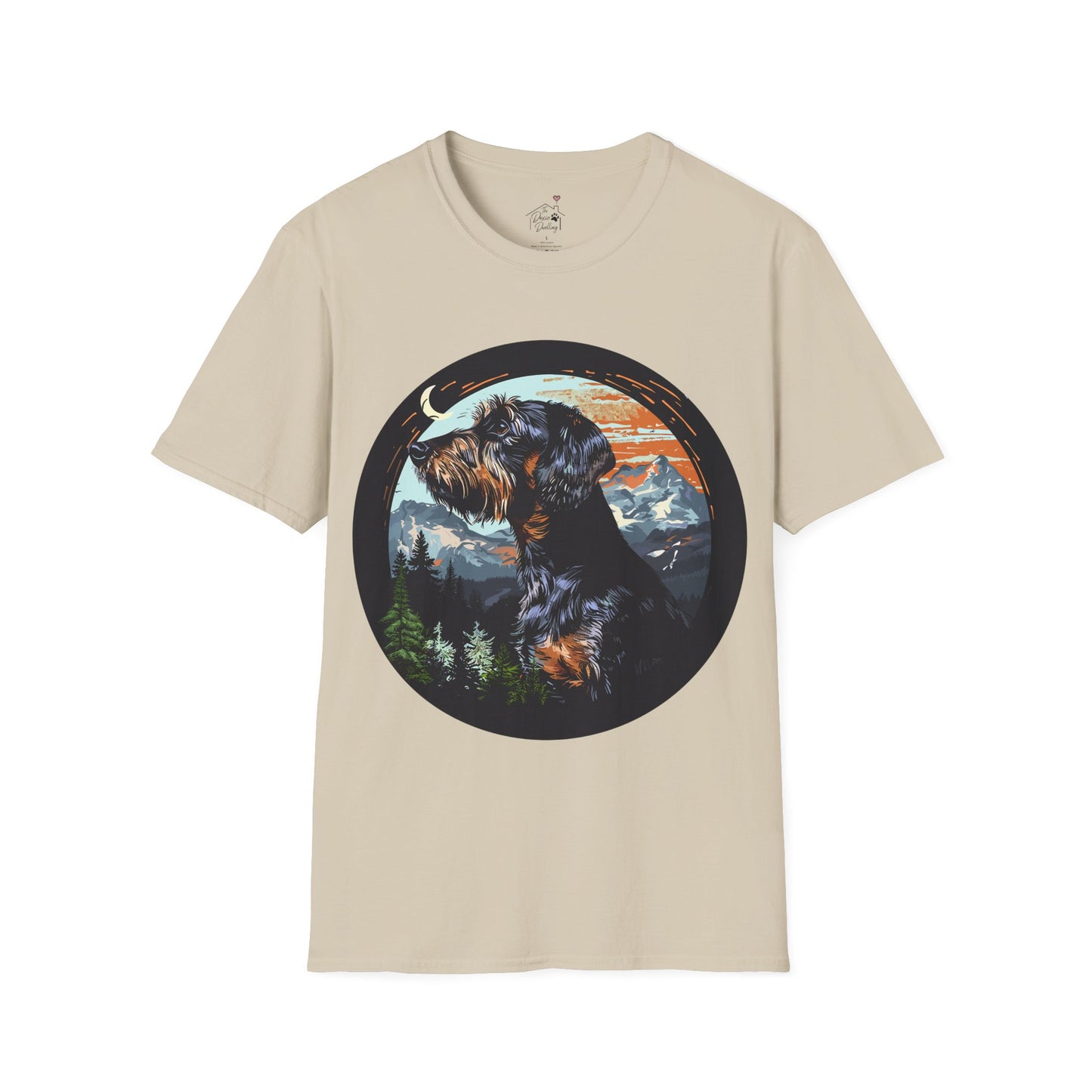 "Howl" Wire-Haired Dachshund Unisex Softstyle T-Shirt
