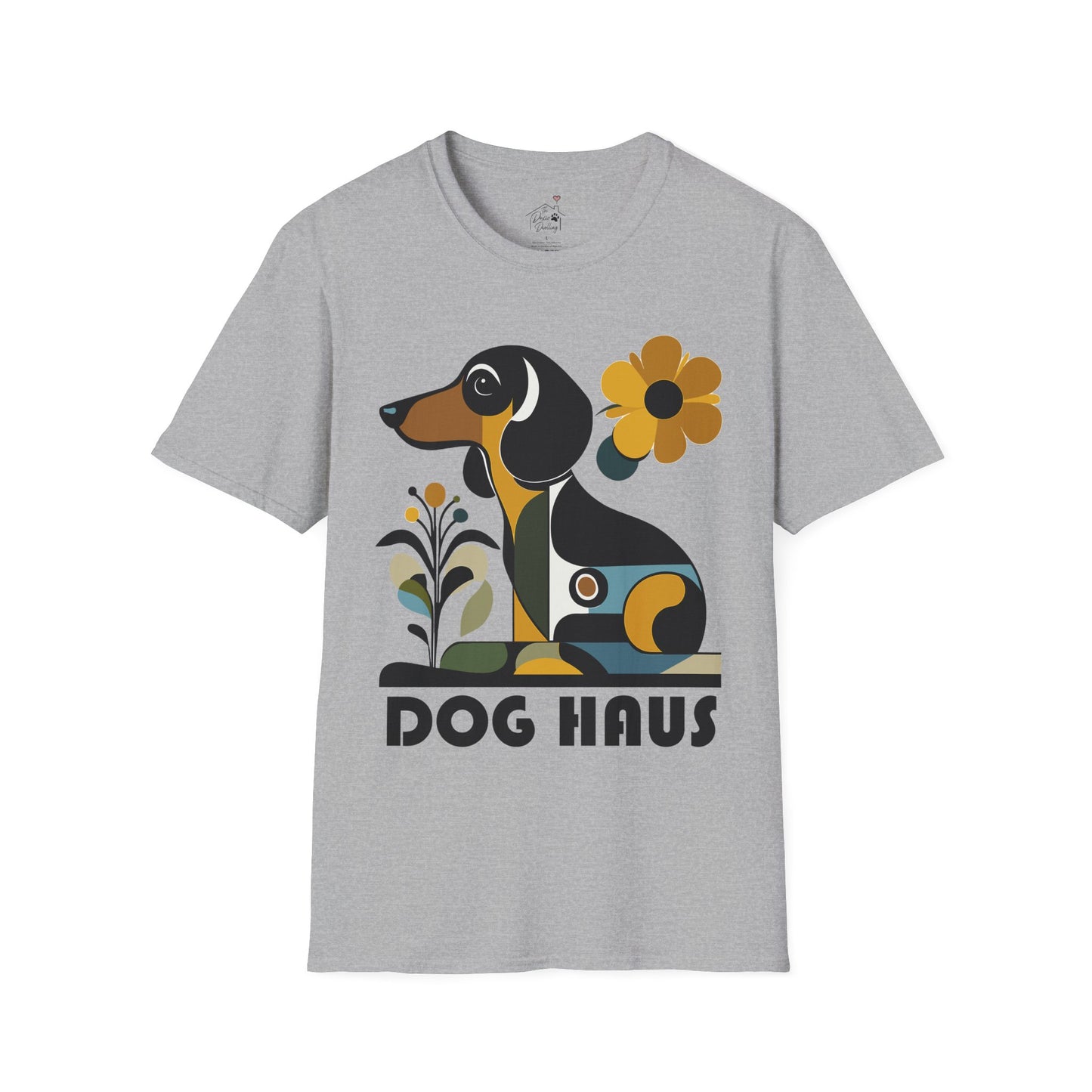 "Smooth Haus" Smooth-Haired Dachshund Unisex Softstyle T-Shirt