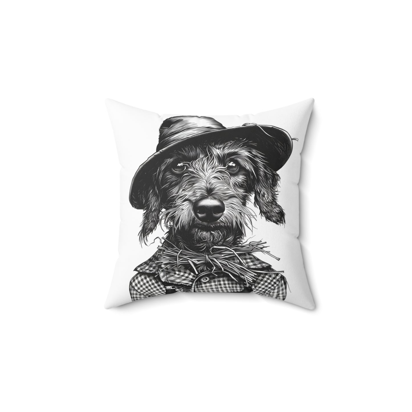 #17 Autumn Inspired Wire-Haired Dachshund Throw Pillow