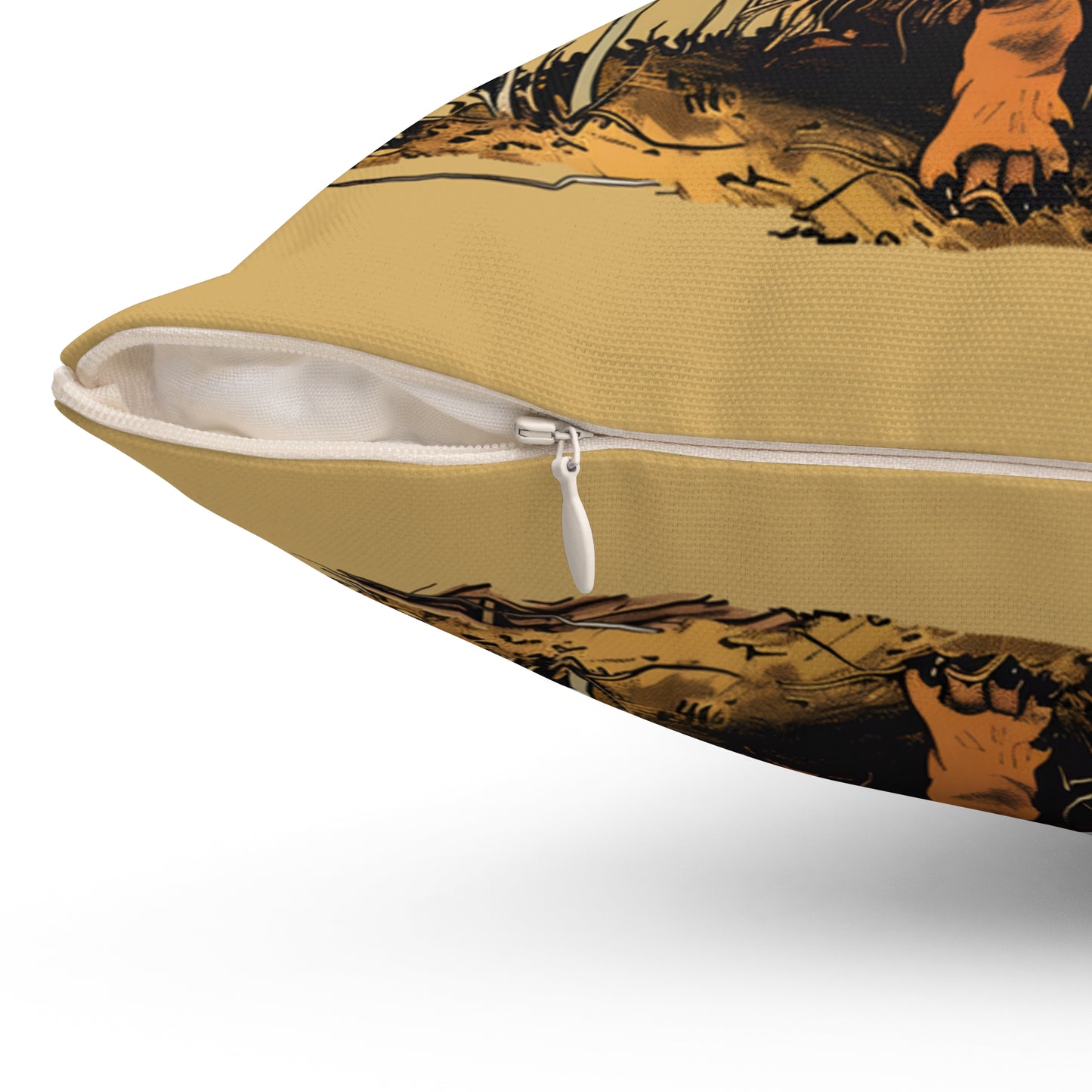 #7 Autumn Inspired Tan Smooth-Haired Dachshund Throw Pillow