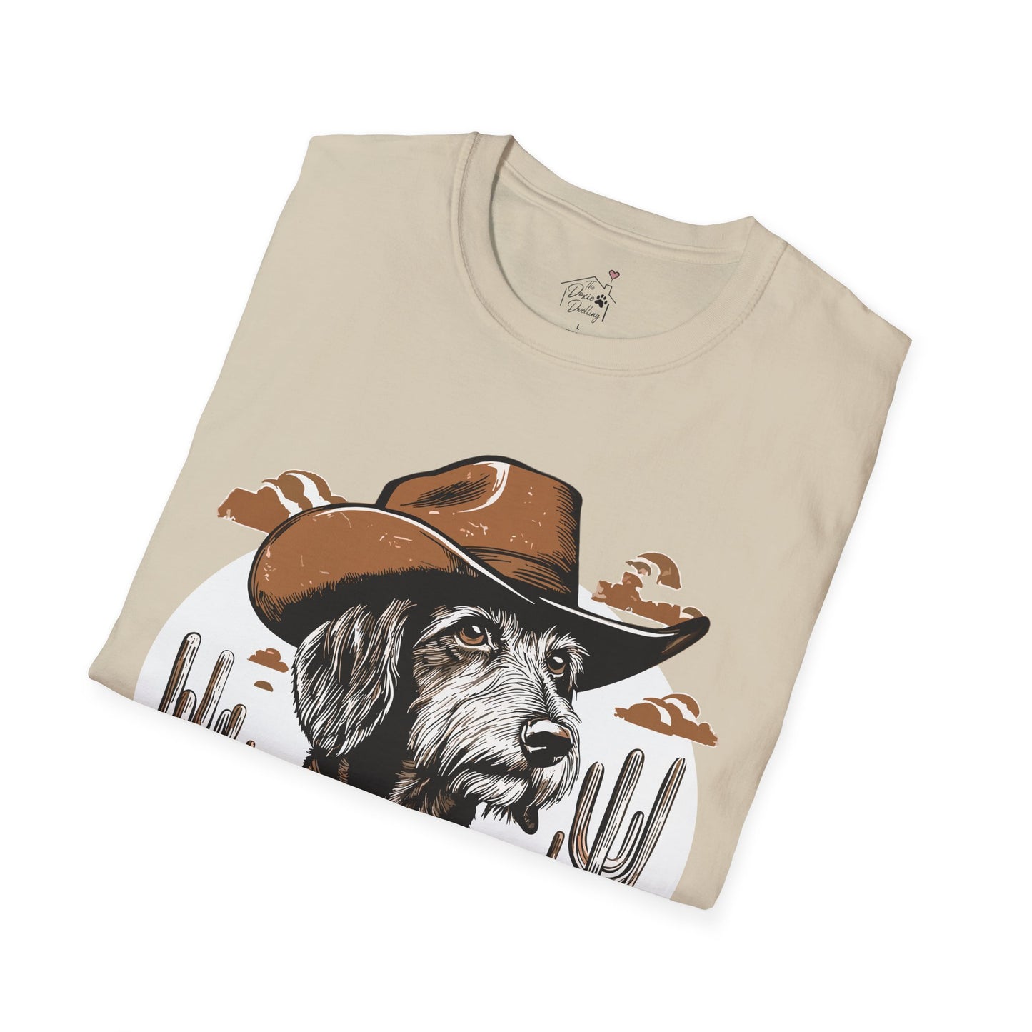 "Wired West" Wire-Haired Dachshund Unisex Softstyle T-Shirt