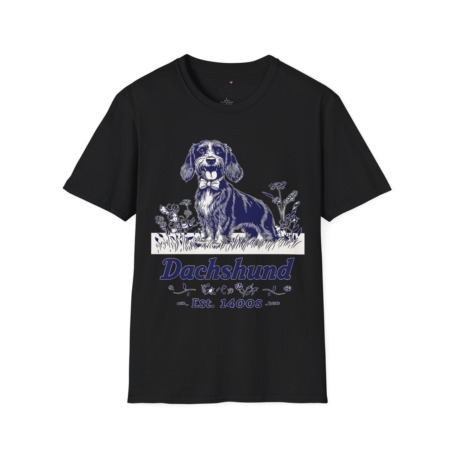 "Circa" Wire-Haired Dachshund Unisex Softstyle T-Shirt