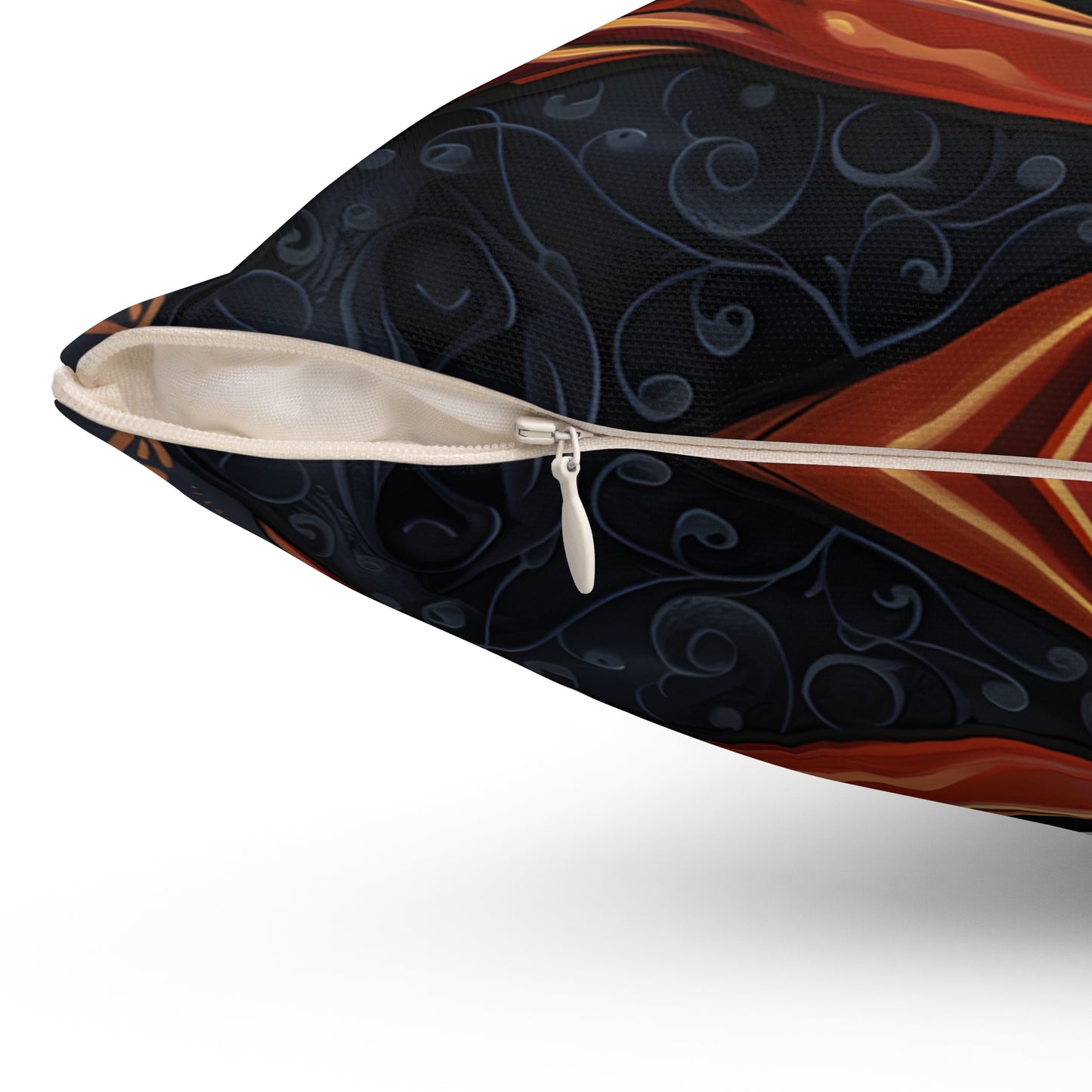 #4 Halloween Inspired Black & Tan Smooth-Haired Dachshund Throw Pillow