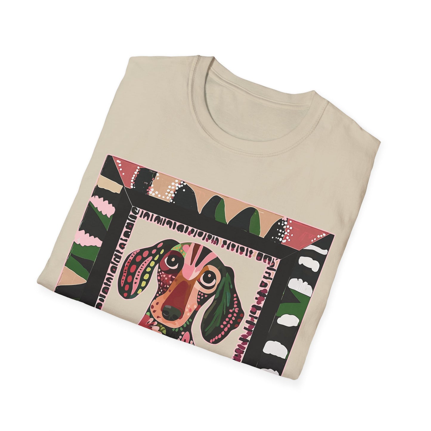 "Smooth Wacky Frame" Smooth-Haired Unisex Softstyle T-Shirt