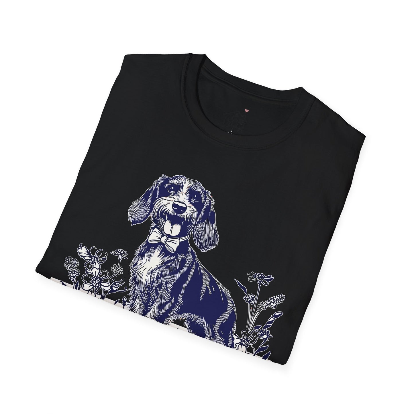 "Circa" Wire-Haired Dachshund Unisex Softstyle T-Shirt