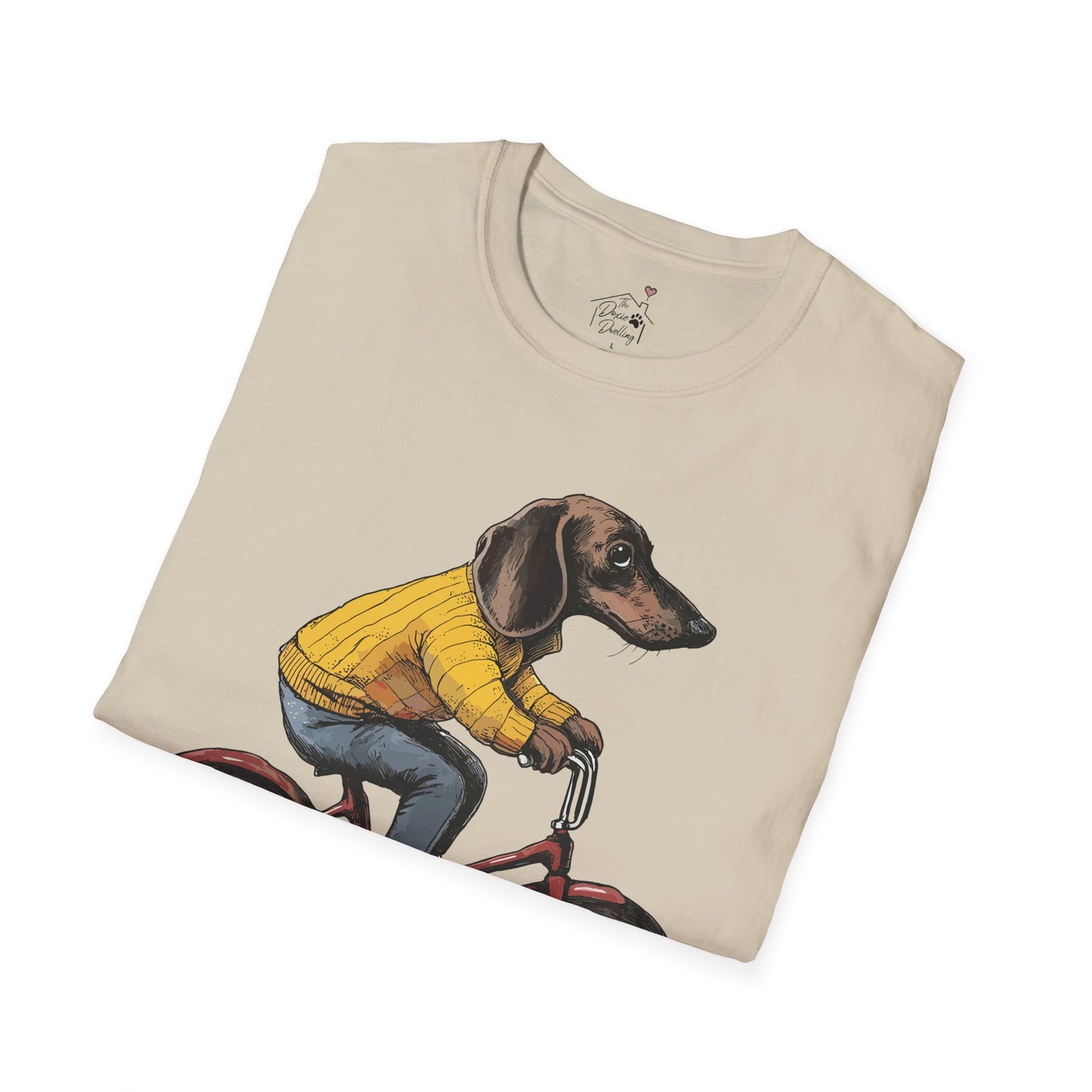 "Doxycycline" Tan Smooth-Haired Dachshund Unisex Softstyle T-Shirt