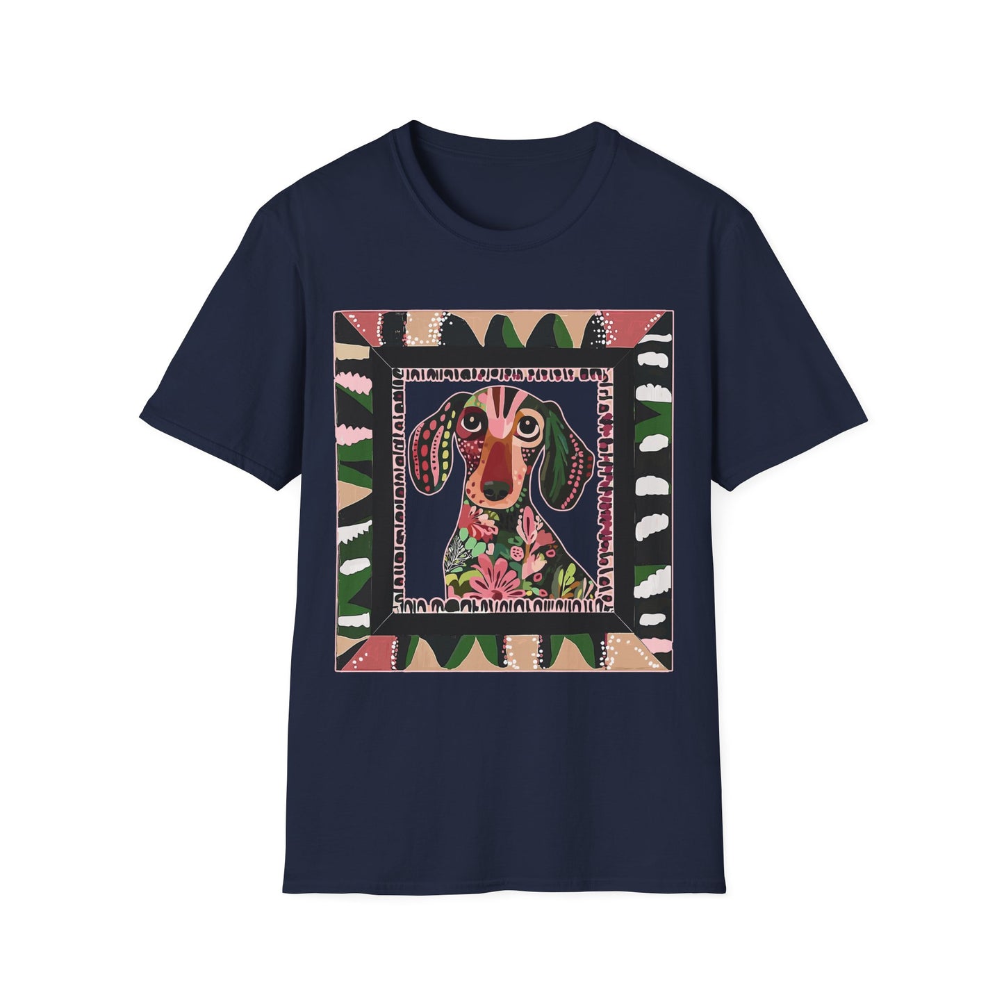"Smooth Wacky Frame" Smooth-Haired Unisex Softstyle T-Shirt