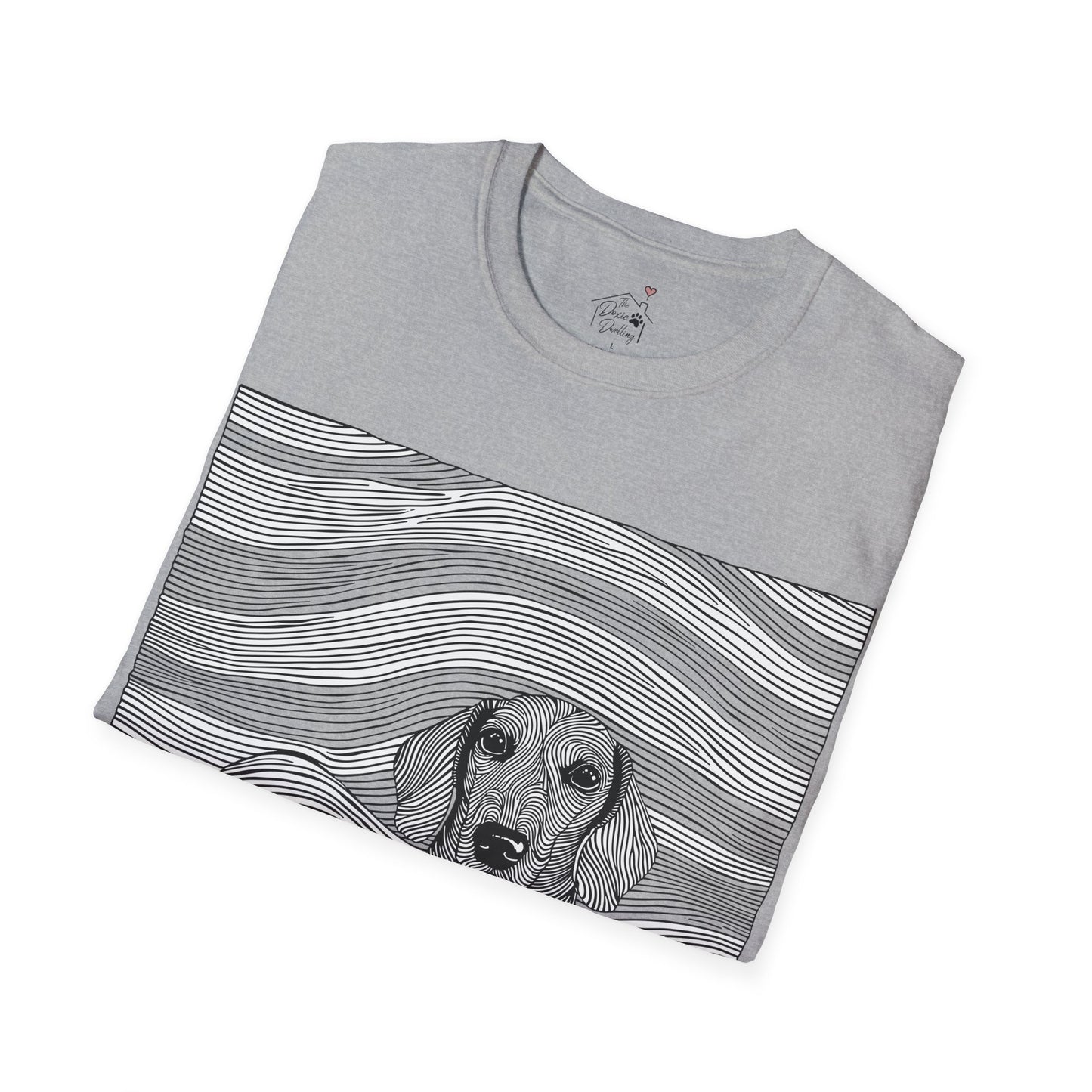 "Smooth Joy" Tan Smooth-Haired Dachshund Unisex Softstyle T-Shirt