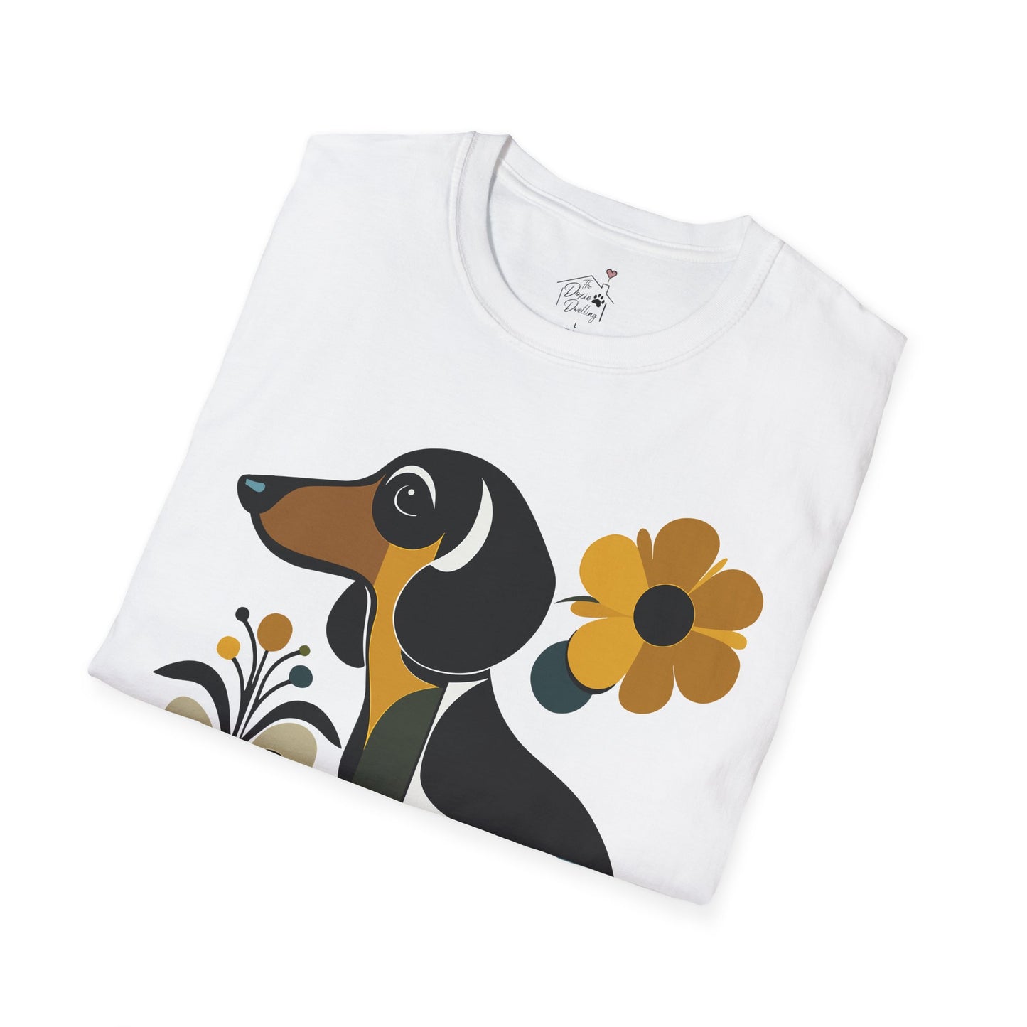 "Smooth Haus" Smooth-Haired Dachshund Unisex Softstyle T-Shirt