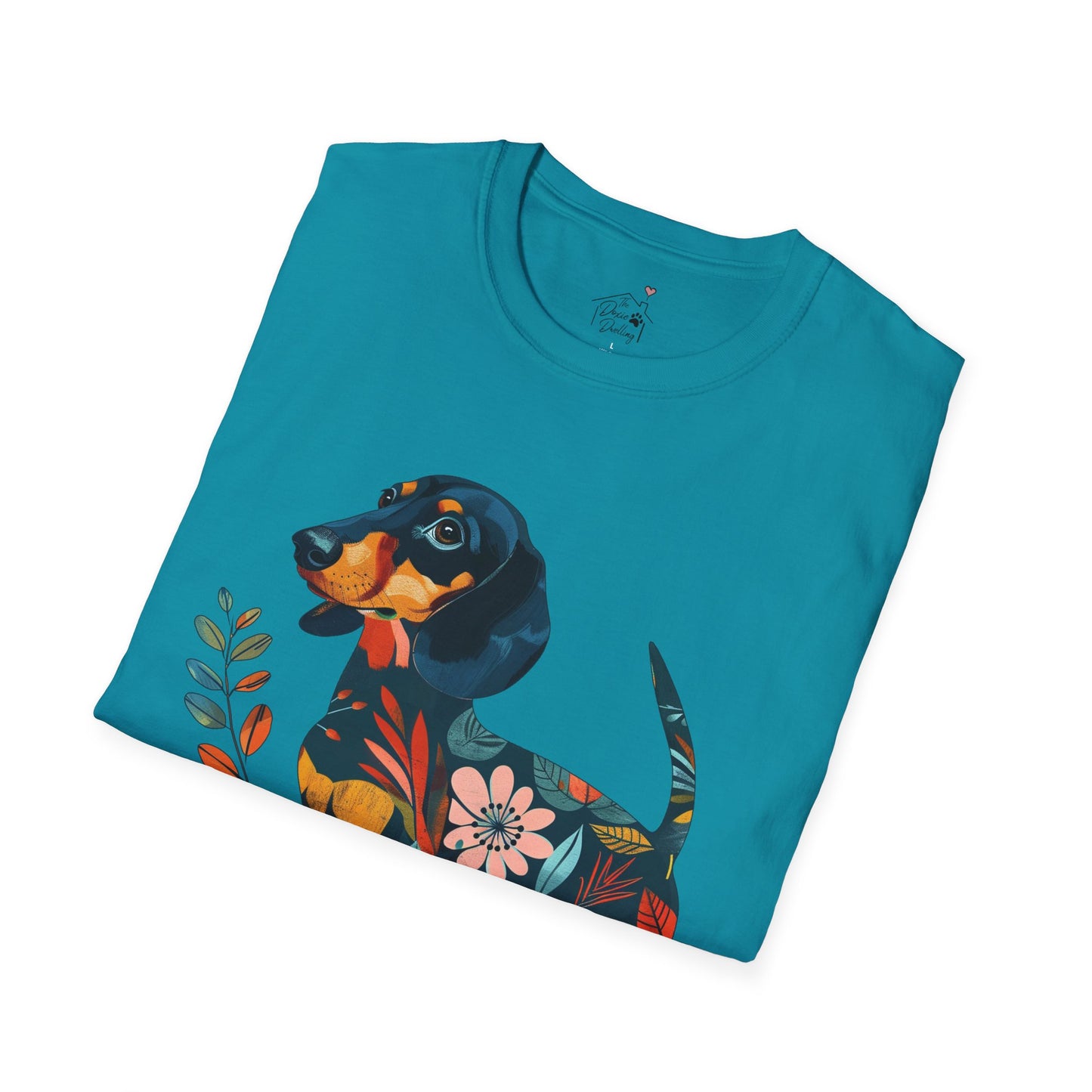"Fresh" Black & Tan Smooth-Haired Dachshund Unisex Softstyle T-Shirt