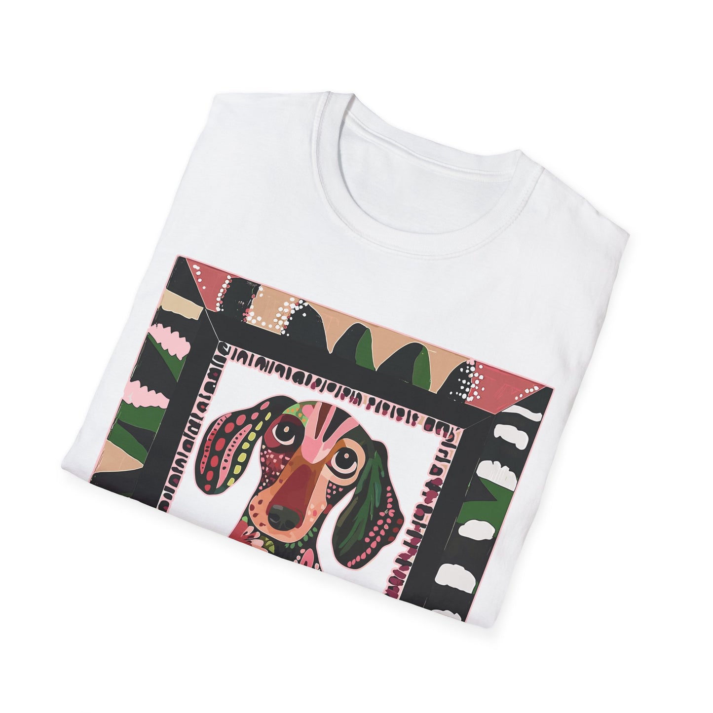 "Smooth Wacky Frame" Smooth-Haired Unisex Softstyle T-Shirt