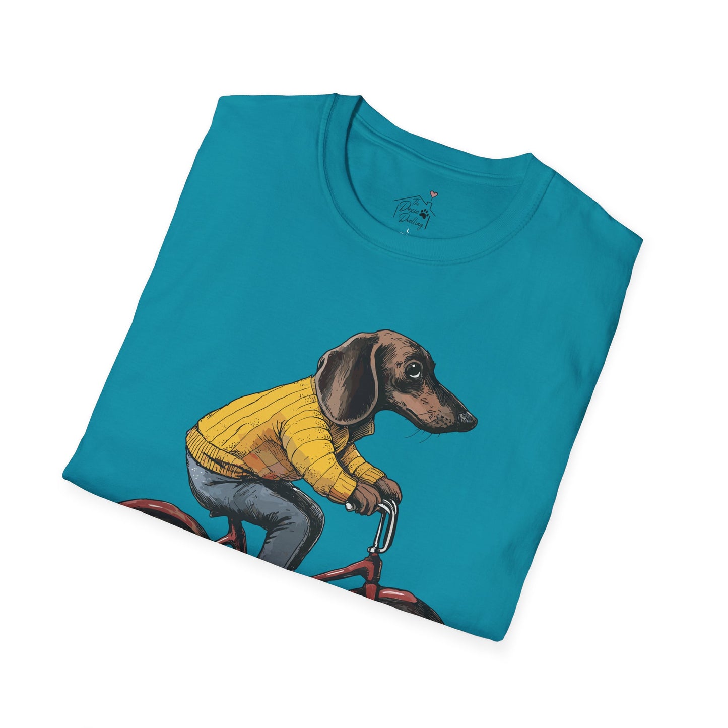 "Doxycycline" Tan Smooth-Haired Dachshund Unisex Softstyle T-Shirt