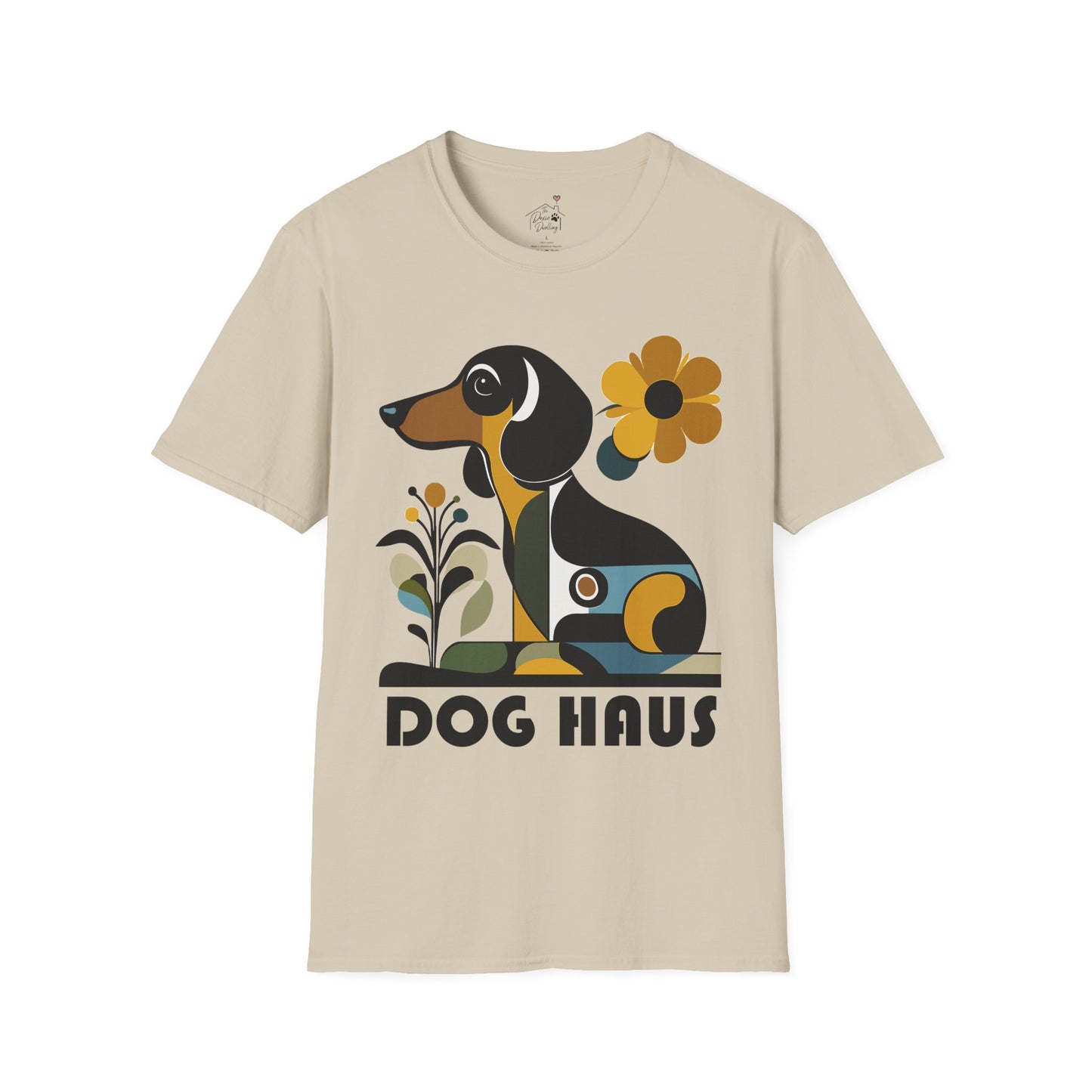 "Smooth Haus" Smooth-Haired Dachshund Unisex Softstyle T-Shirt