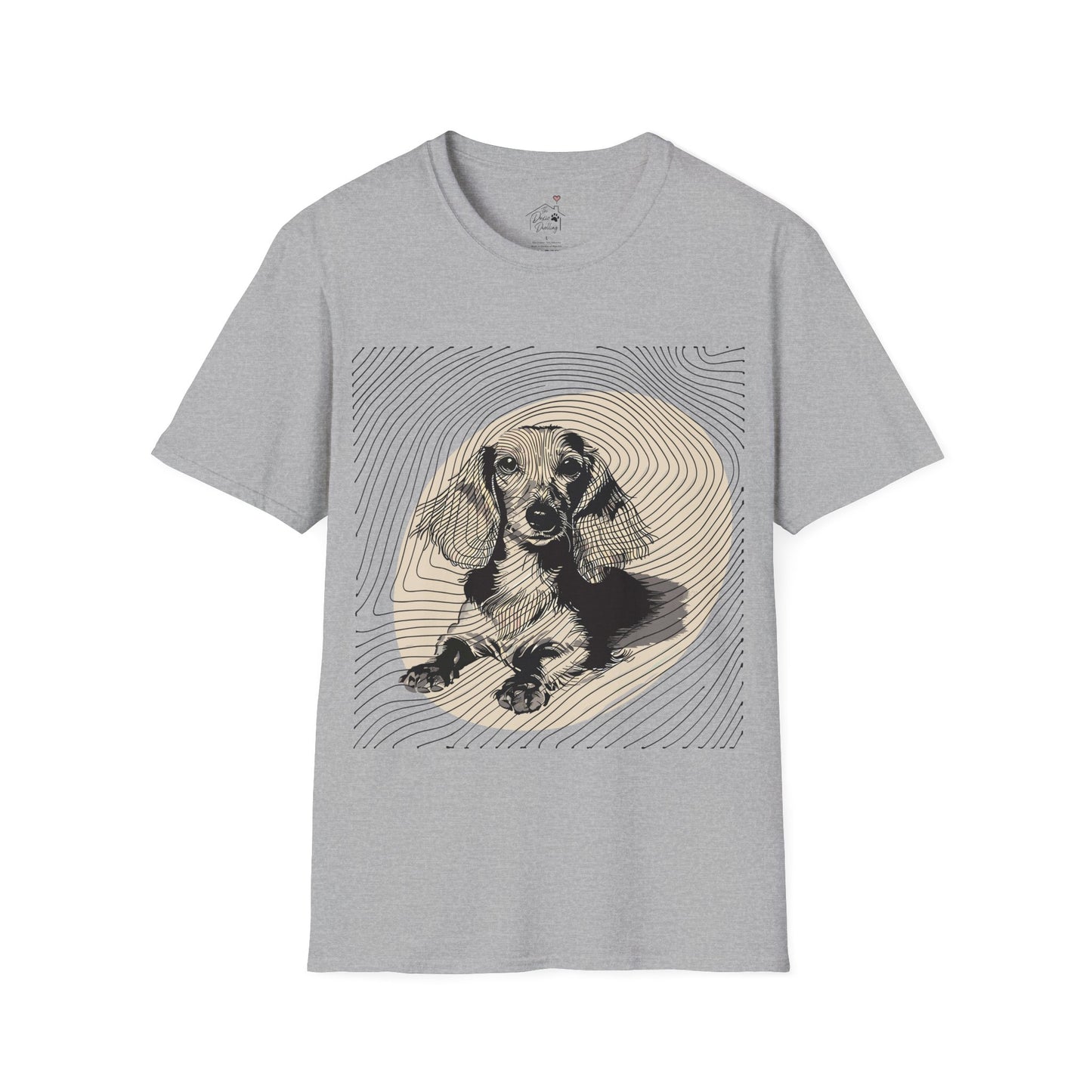 "Long Joy" Long-Haired Dachshund Unisex Softstyle T-Shirt