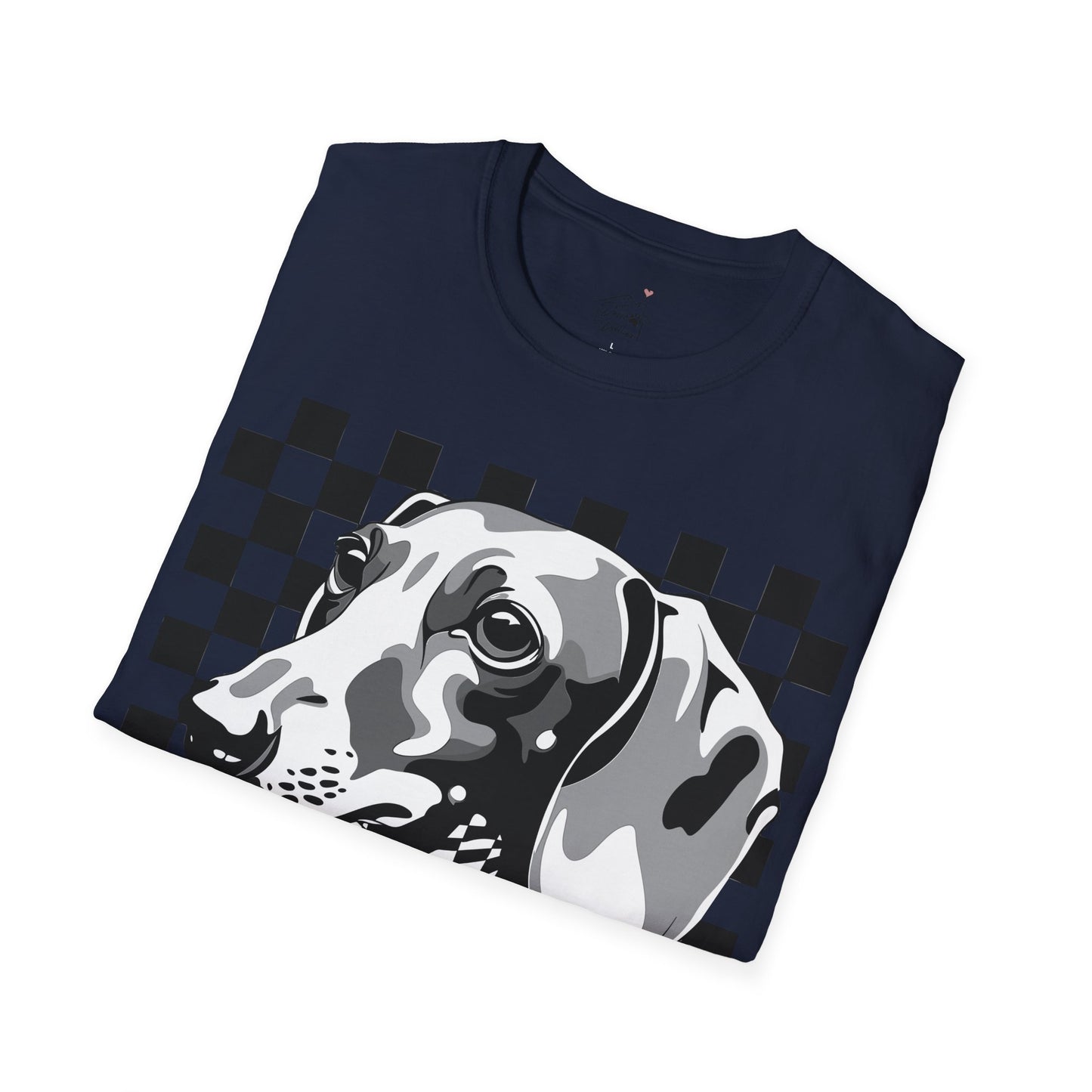 "Check, Please!" Tan Smooth-Haired Dachshund Unisex Softstyle T-Shirt