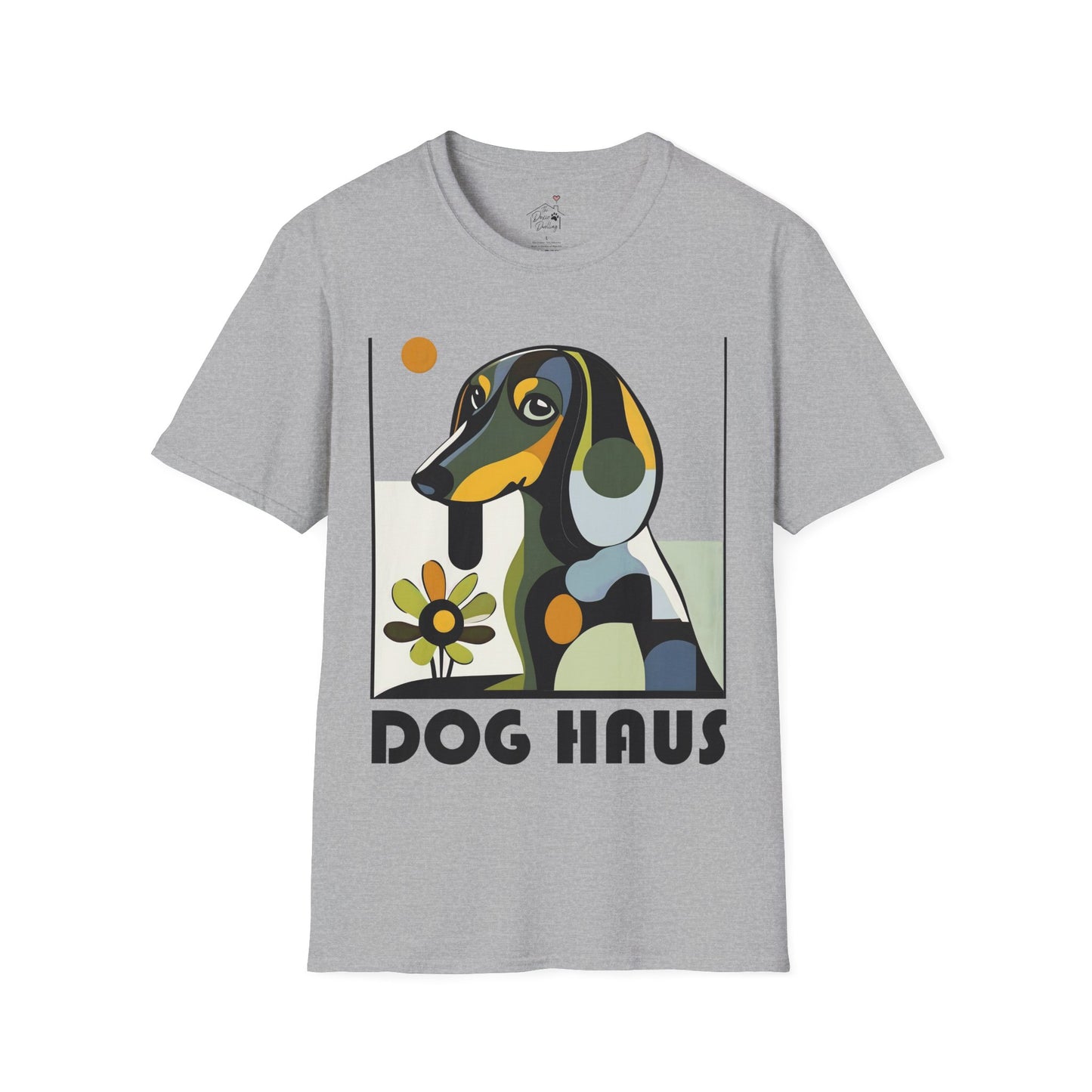 "Long Haus" Long-Haired Dachshund Unisex Softstyle T-Shirt