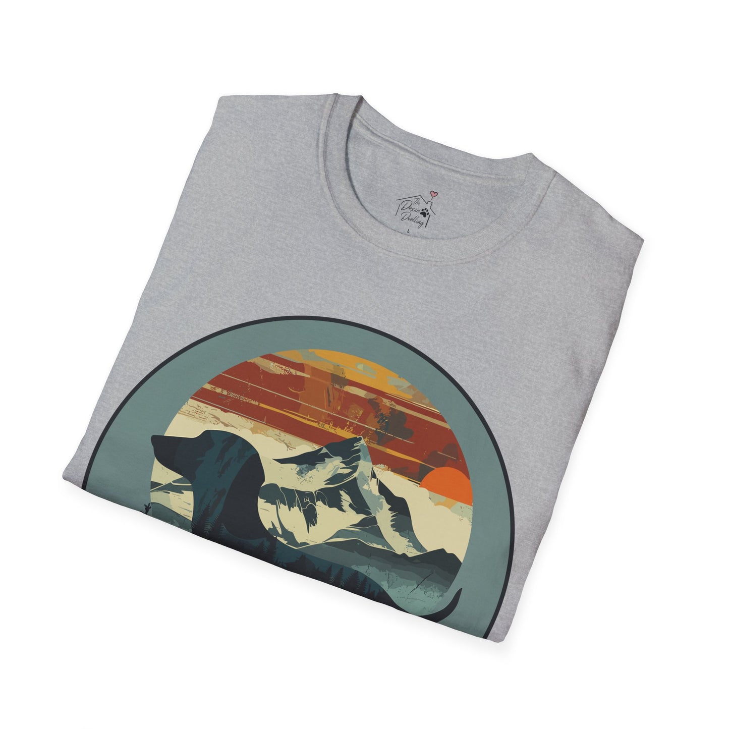 "Smokey" Smooth-Haired Dachshund Unisex Softstyle T-Shirt