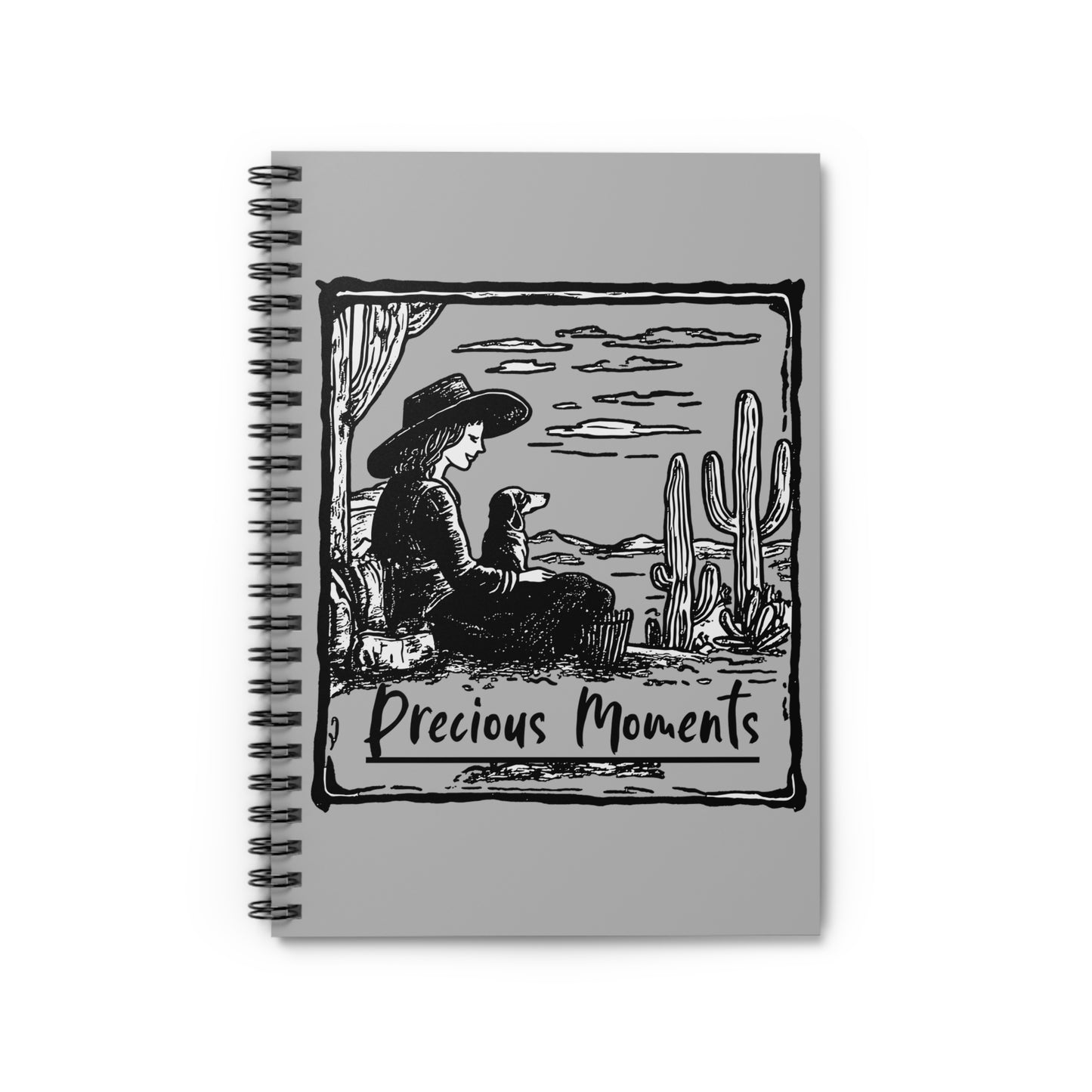 "Precious Moments" Smooth-Haired Dachshund Ruled Line Spiral Notebook