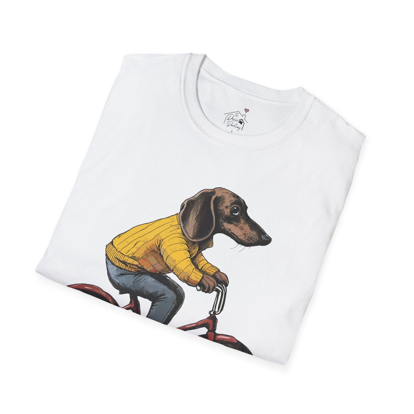 "Doxycycline" Tan Smooth-Haired Dachshund Unisex Softstyle T-Shirt