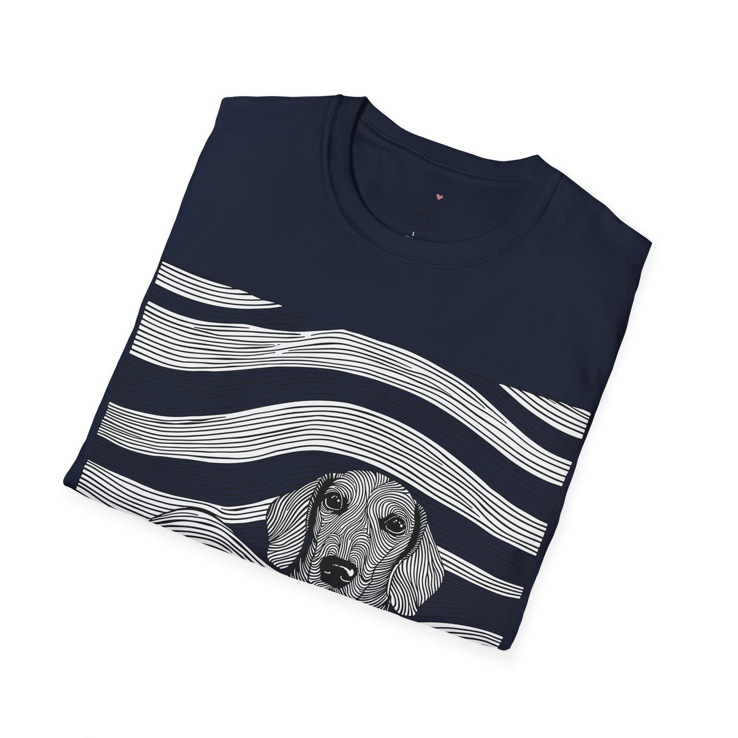"Smooth Joy" Tan Smooth-Haired Dachshund Unisex Softstyle T-Shirt