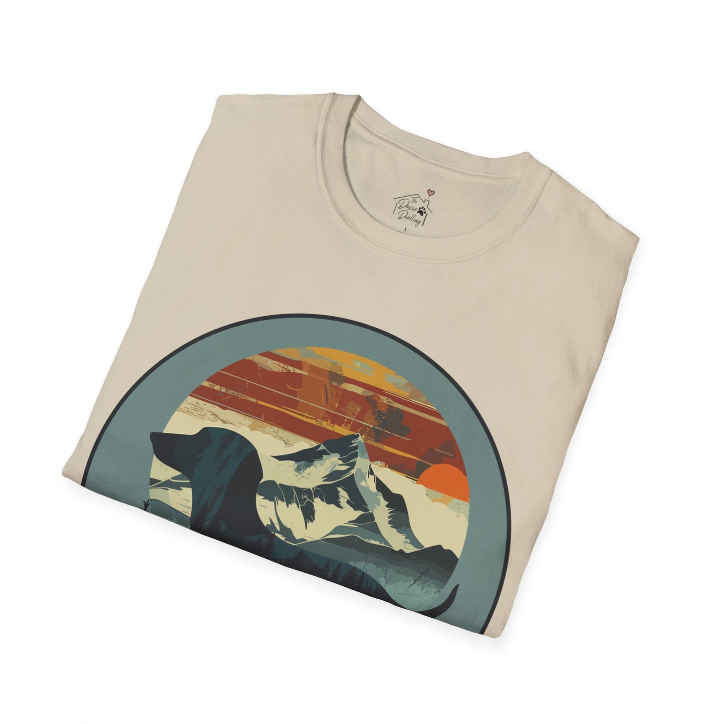 "Smokey" Smooth-Haired Dachshund Unisex Softstyle T-Shirt