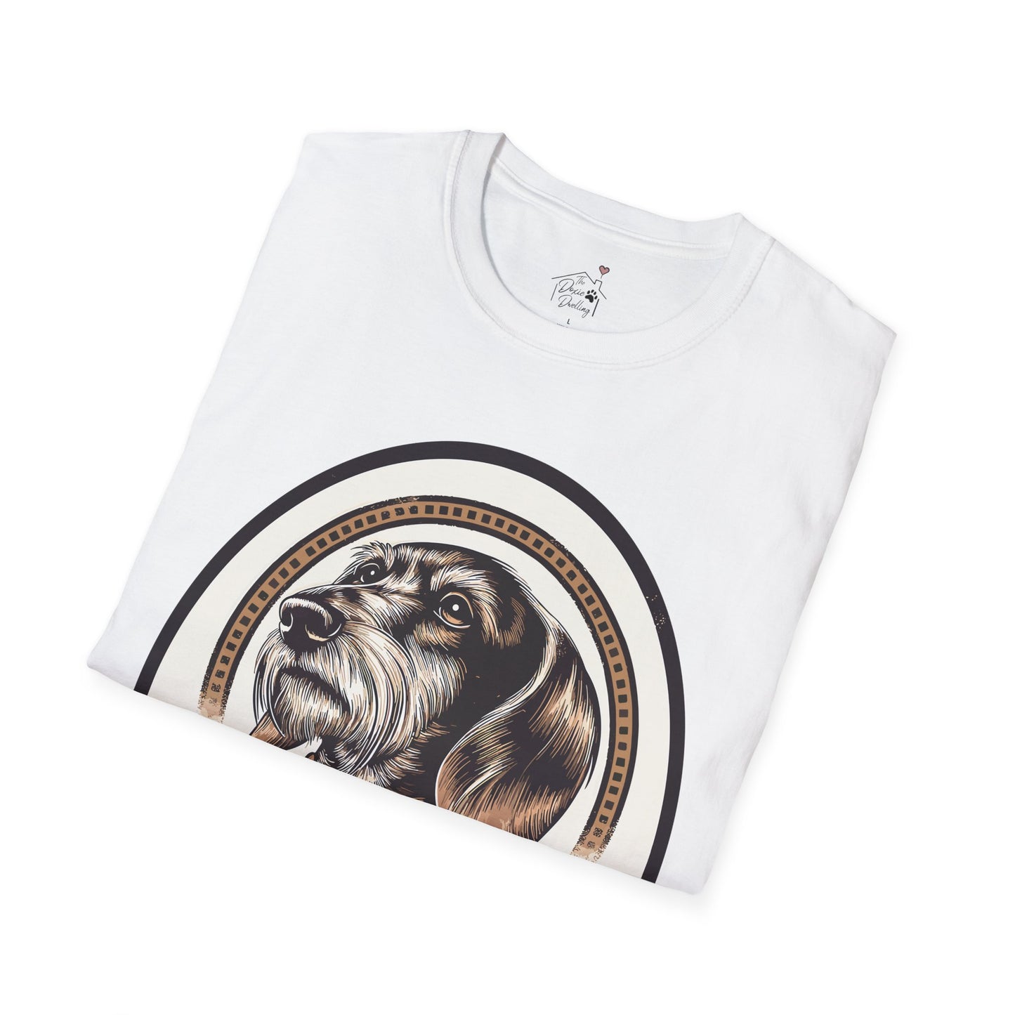 "Distinguished Gentleman" Wire-Haired Dachshund Unisex Softstyle T-Shirt