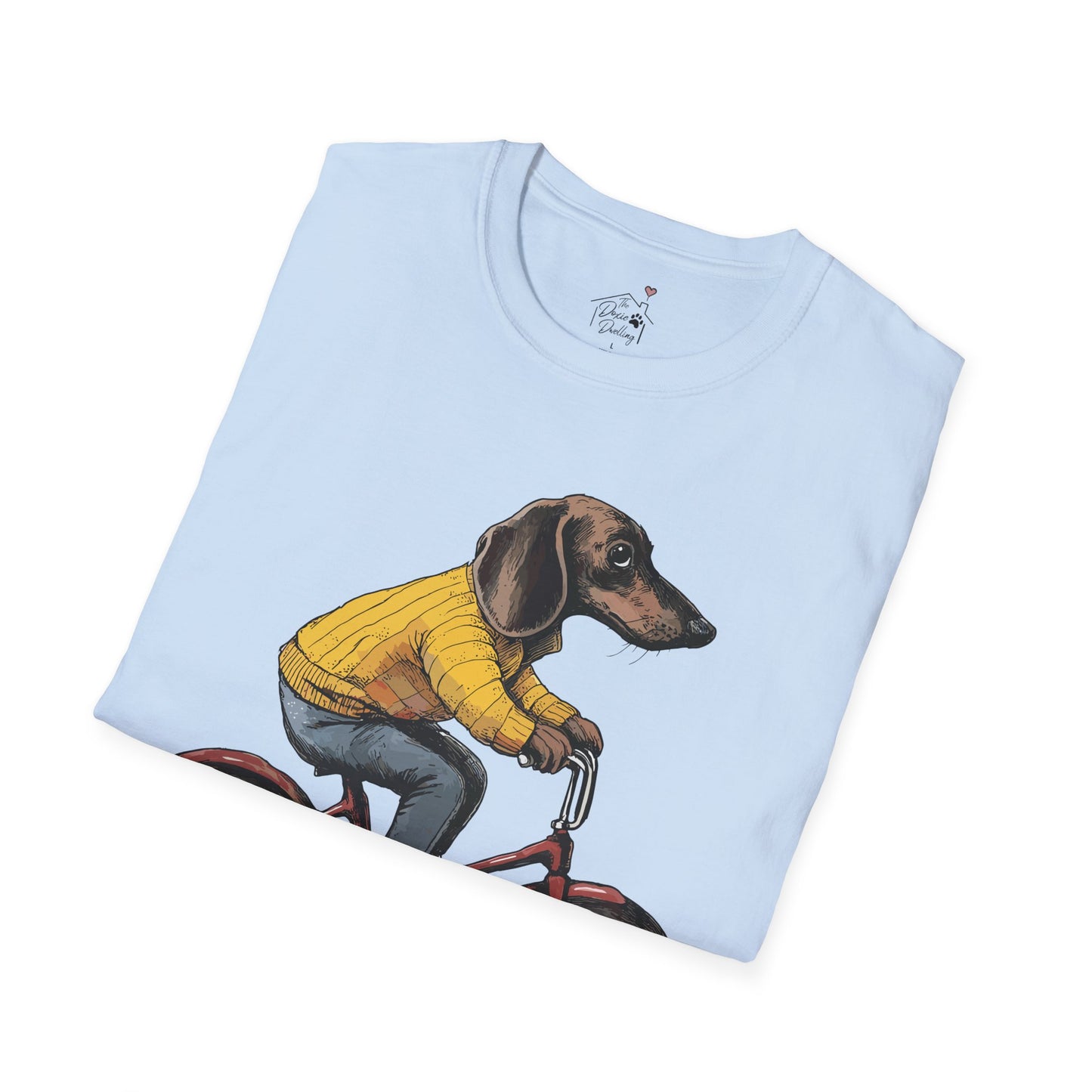 "Doxycycline" Tan Smooth-Haired Dachshund Unisex Softstyle T-Shirt