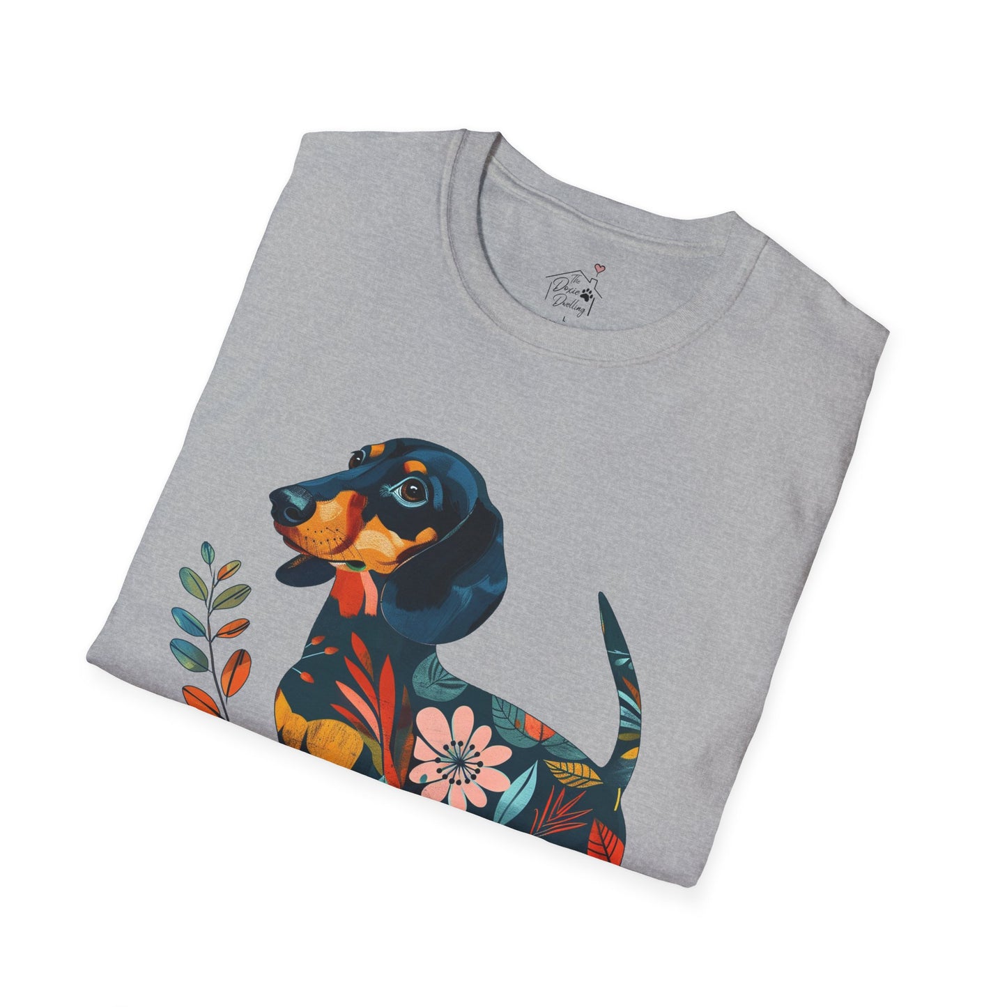 "Fresh" Black & Tan Smooth-Haired Dachshund Unisex Softstyle T-Shirt