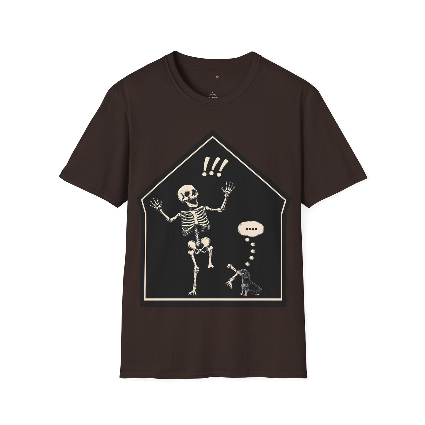 "Aughh!" Smooth-Haired Dachshund Halloween Unisex Softstyle T-Shirt