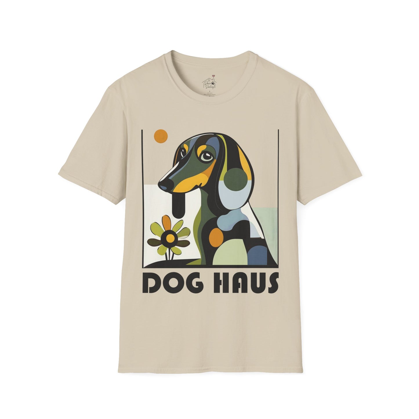 "Long Haus" Long-Haired Dachshund Unisex Softstyle T-Shirt