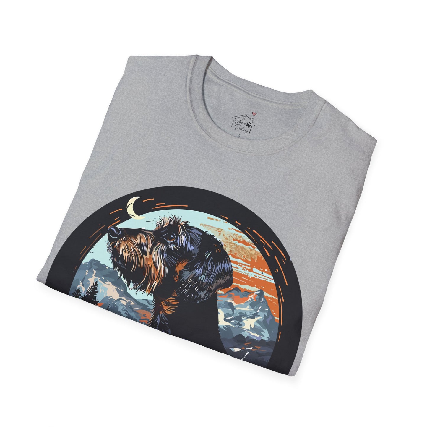 "Howl" Wire-Haired Dachshund Unisex Softstyle T-Shirt