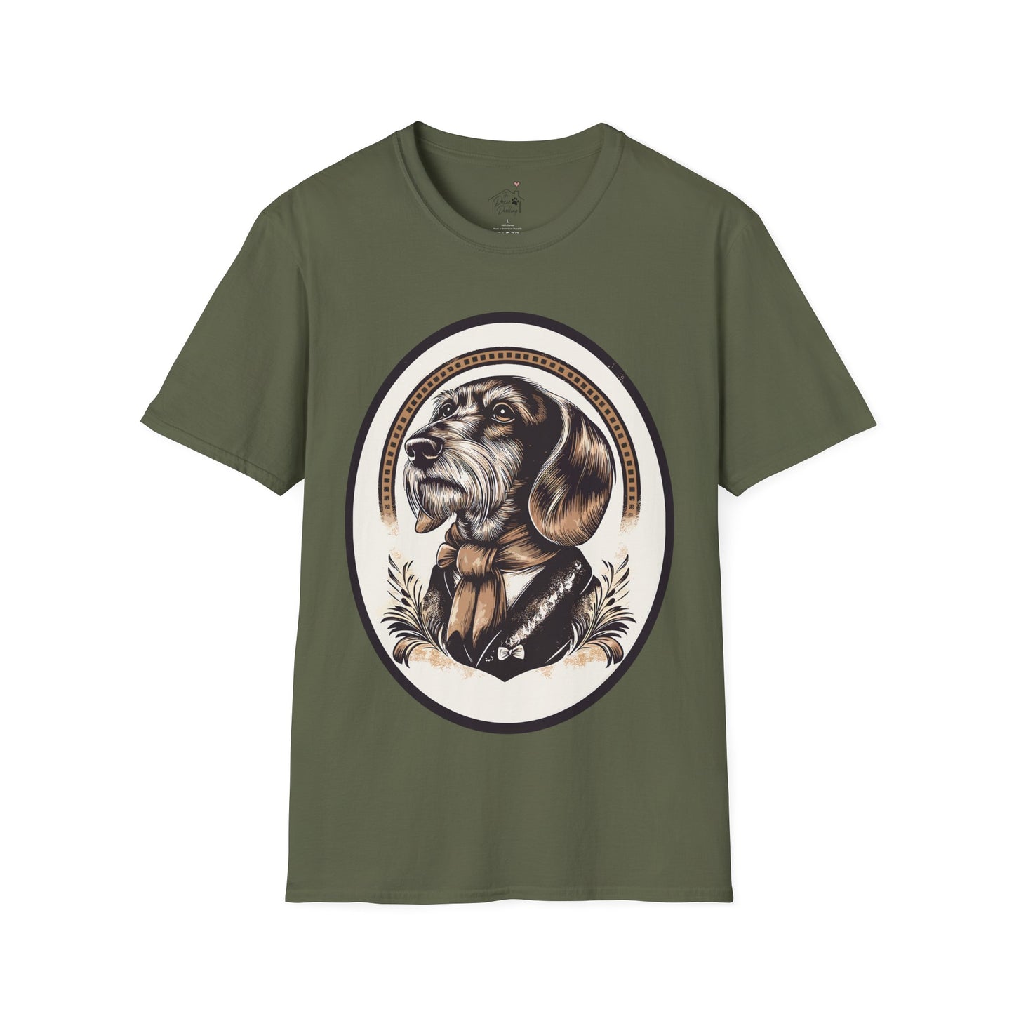 "Distinguished Gentleman" Wire-Haired Dachshund Unisex Softstyle T-Shirt