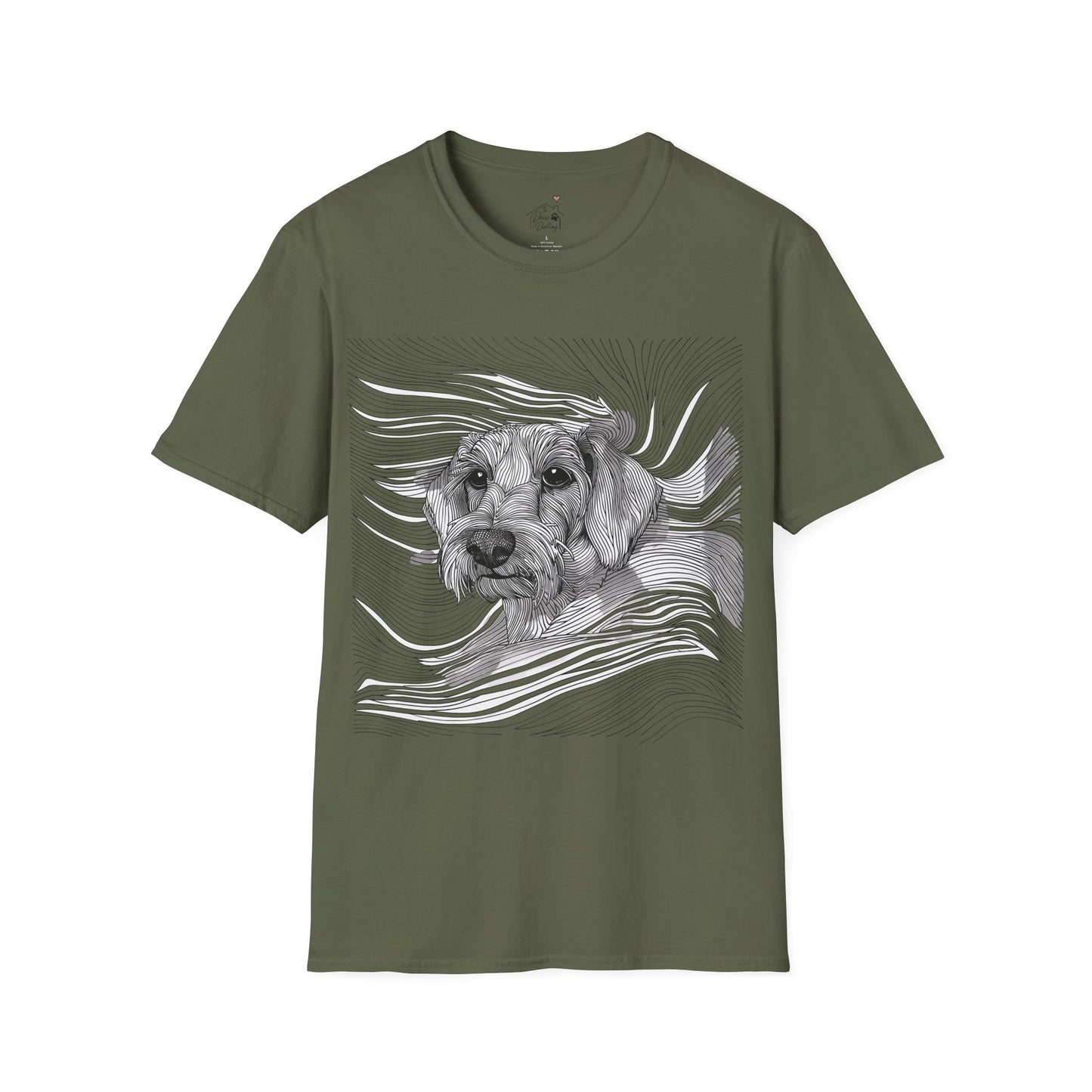 "Wired Joy" Wire-Haired Dachshund Unisex Softstyle T-Shirt