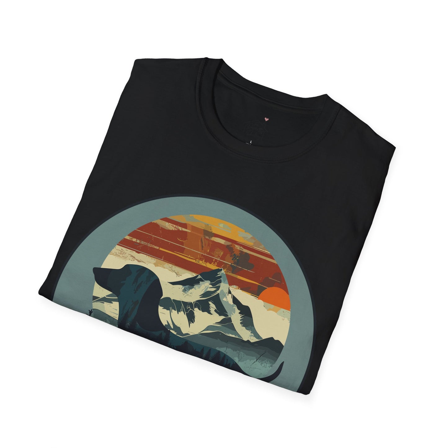 "Smokey" Smooth-Haired Dachshund Unisex Softstyle T-Shirt