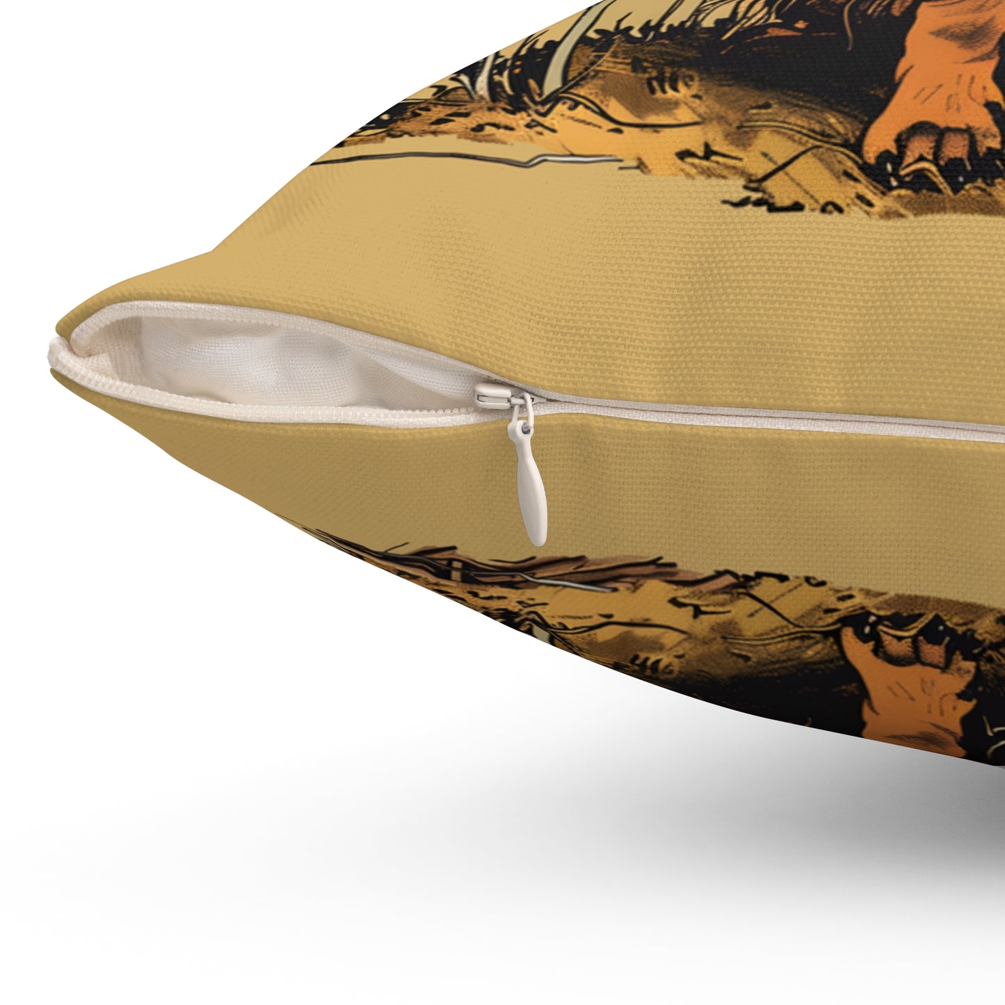 #7 Autumn Inspired Tan Smooth-Haired Dachshund Throw Pillow