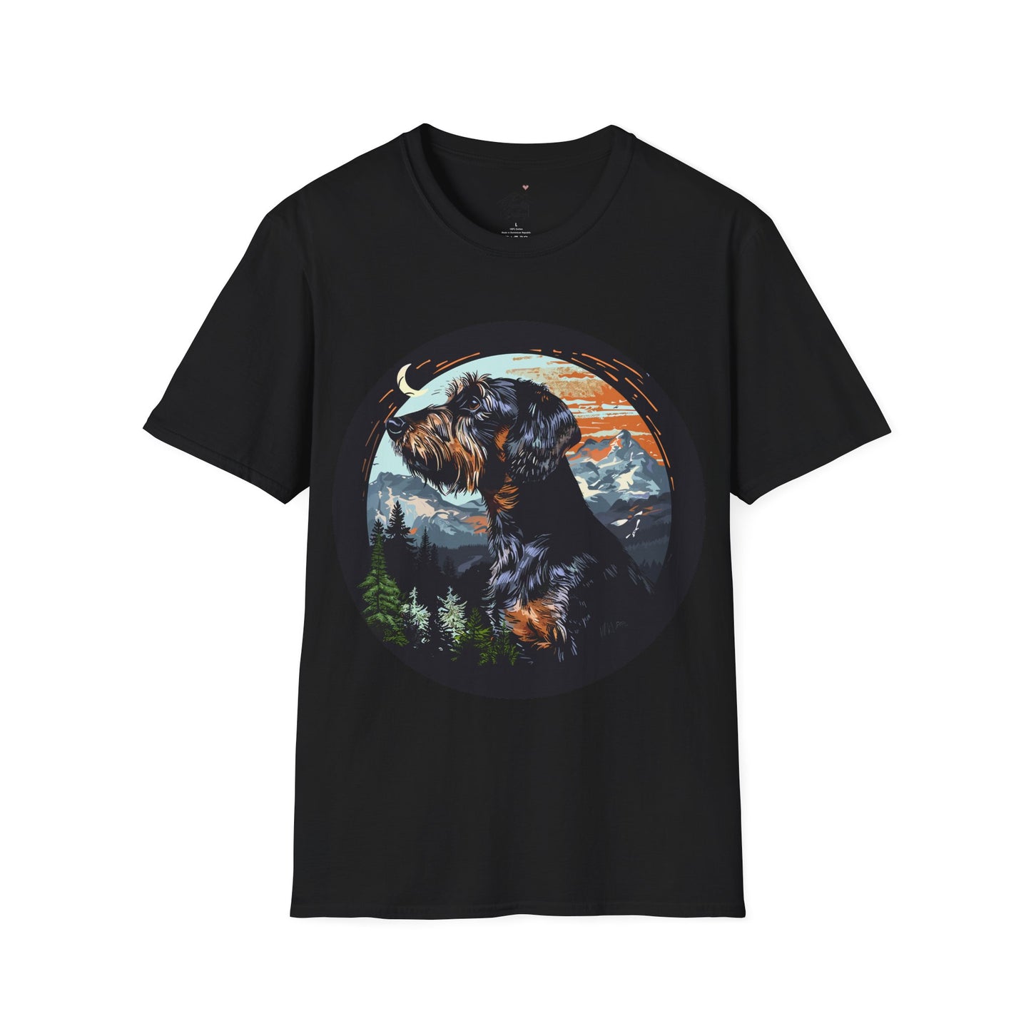 "Howl" Wire-Haired Dachshund Unisex Softstyle T-Shirt