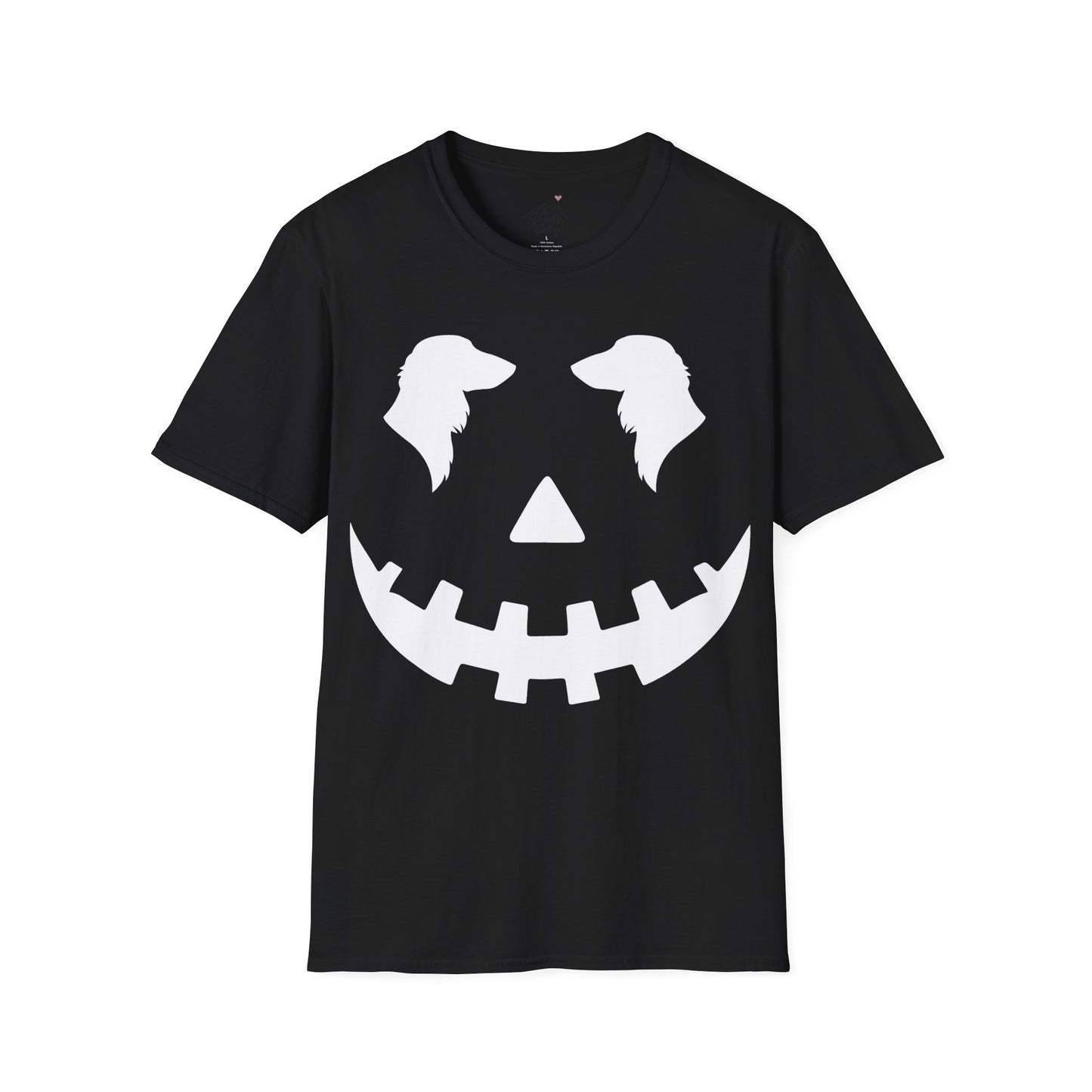 "Long White Jack" Long-Haired Dachshund Halloween Unisex Softstyle T-Shirt