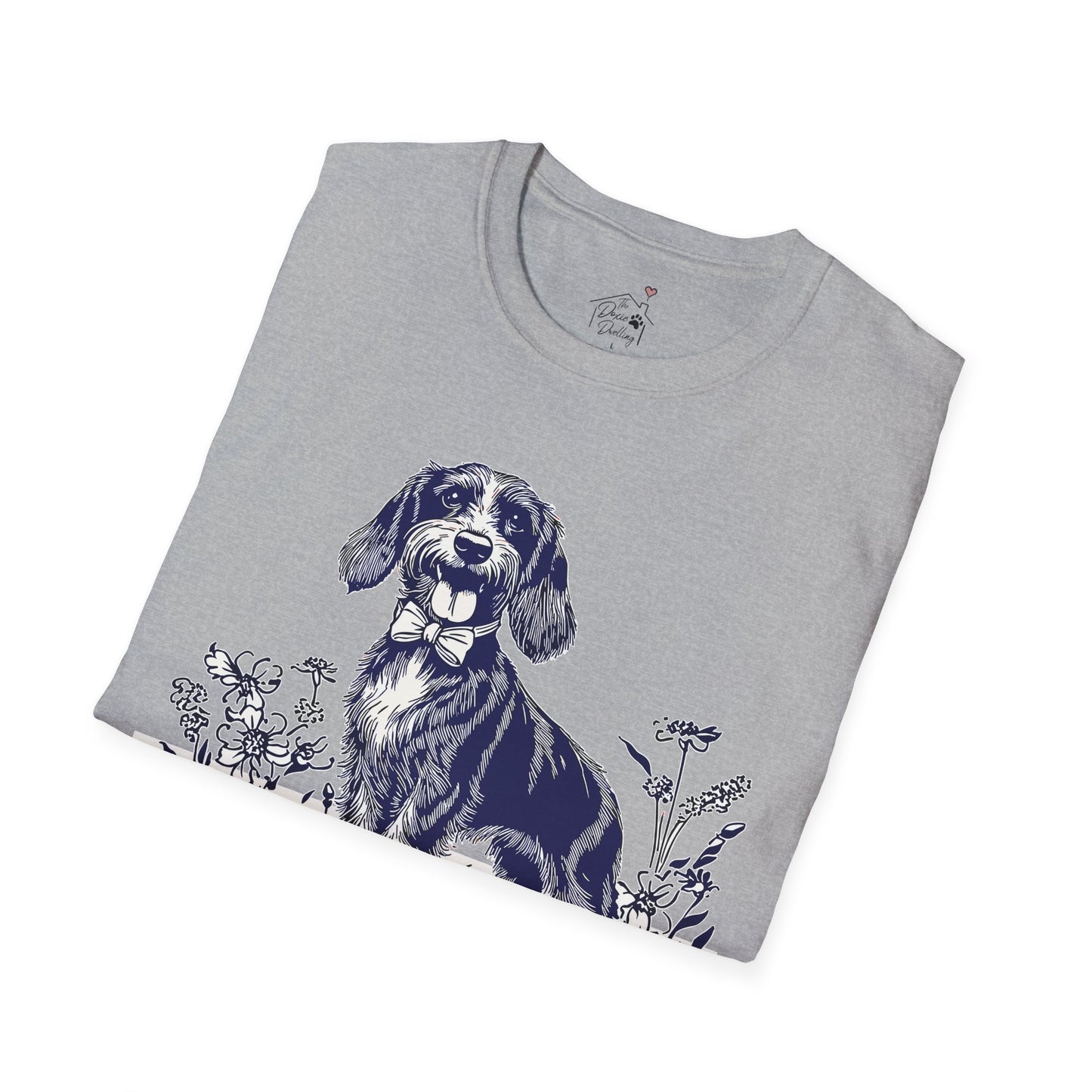 "Circa" Wire-Haired Dachshund Unisex Softstyle T-Shirt