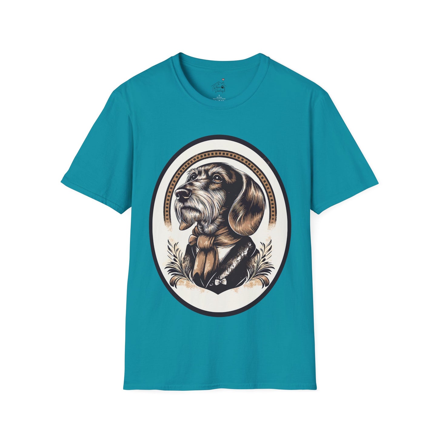 "Distinguished Gentleman" Wire-Haired Dachshund Unisex Softstyle T-Shirt