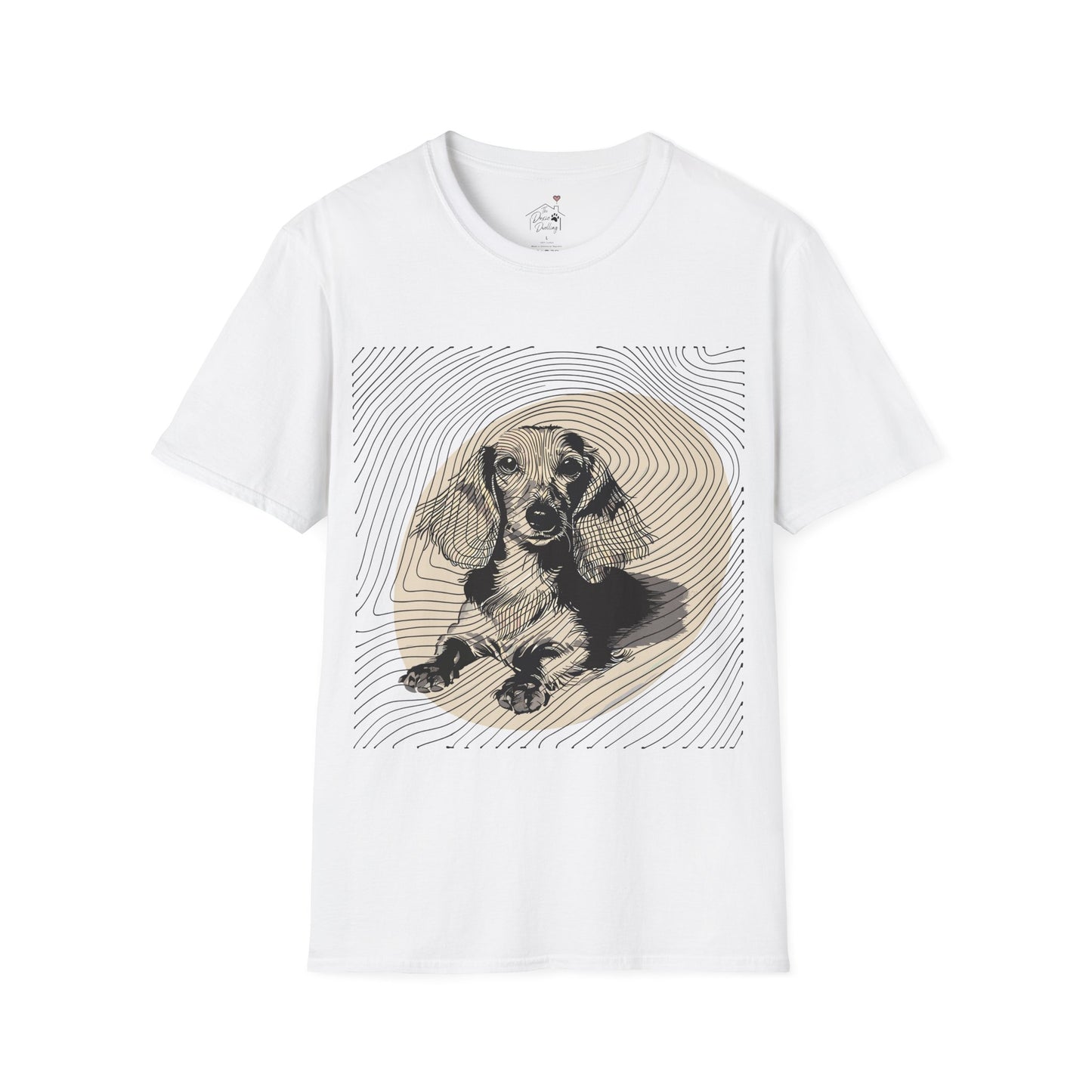 "Long Joy" Long-Haired Dachshund Unisex Softstyle T-Shirt