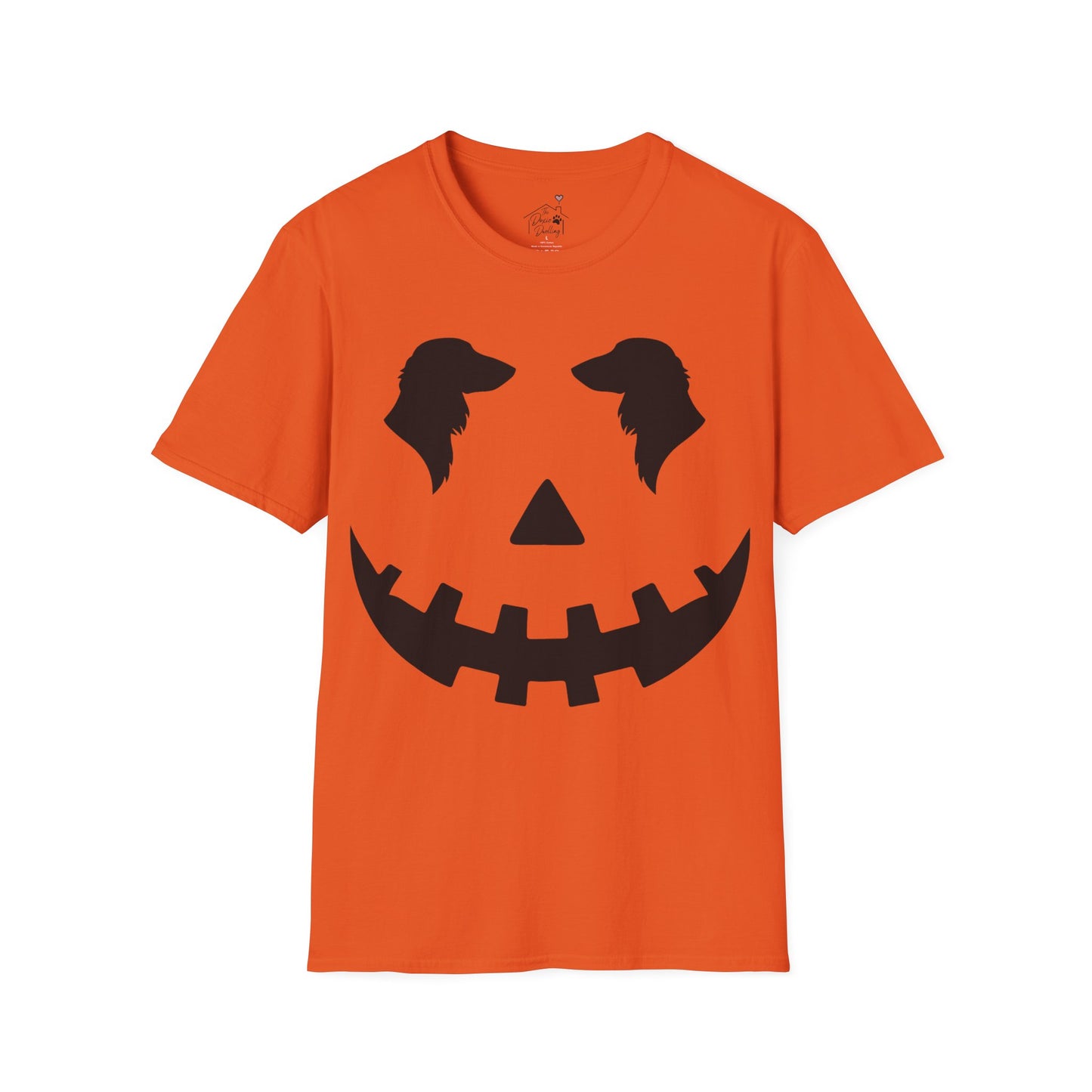 "Long Black Jack" Long-Haired Dachshund Halloween Unisex Softstyle T-Shirt