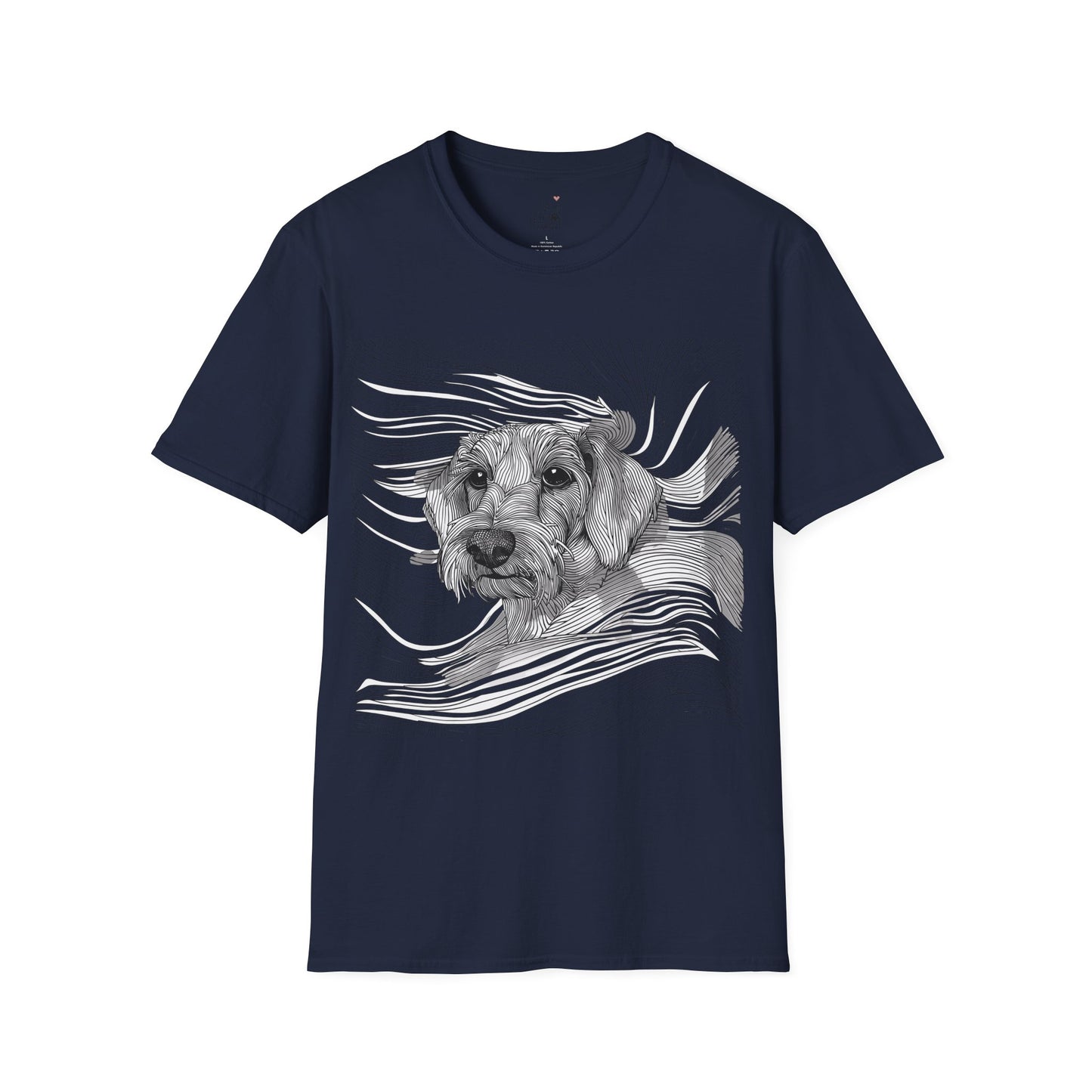 "Wired Joy" Wire-Haired Dachshund Unisex Softstyle T-Shirt