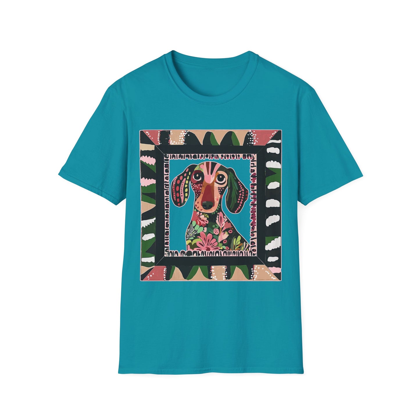 "Smooth Wacky Frame" Smooth-Haired Unisex Softstyle T-Shirt
