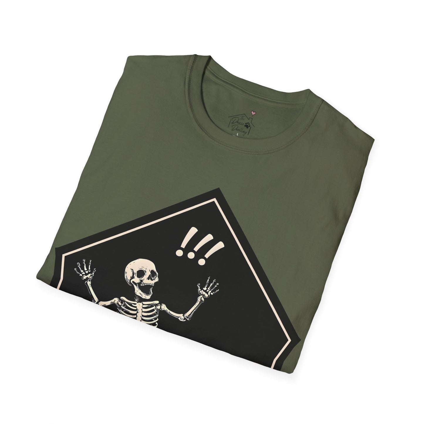 "Aughh!" Smooth-Haired Dachshund Halloween Unisex Softstyle T-Shirt