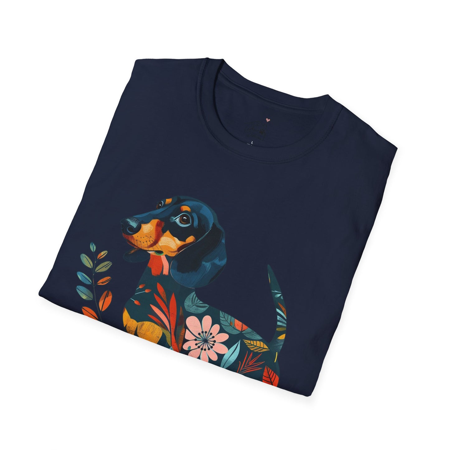"Fresh" Black & Tan Smooth-Haired Dachshund Unisex Softstyle T-Shirt