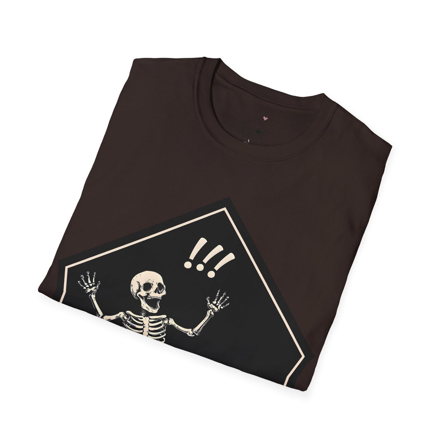 "Aughh!" Smooth-Haired Dachshund Halloween Unisex Softstyle T-Shirt