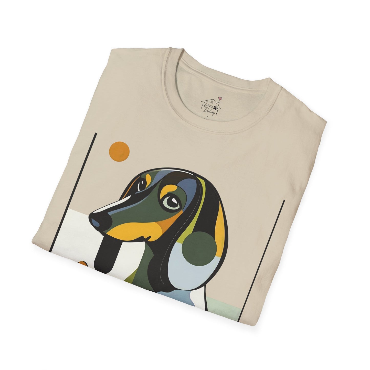 "Long Haus" Long-Haired Dachshund Unisex Softstyle T-Shirt