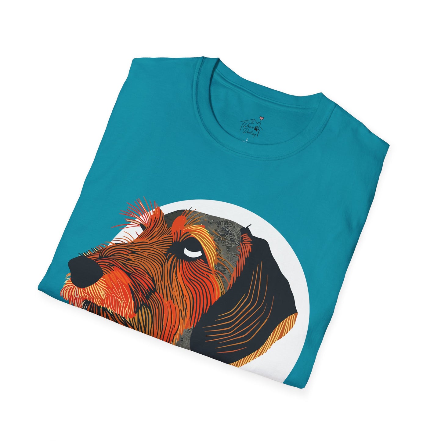 "Eyeroll" Wire-Haired Dachshund Unisex Softstyle T-Shirt